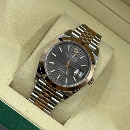 Rolex Datejust 41 126301 Grau geriffeltes Jubiläum 2024