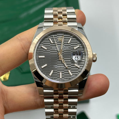 Rolex Datejust 41 126301 Grau geriffeltes Jubiläum 2024