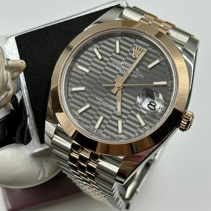 Rolex Datejust 41 126301 Grau geriffeltes Jubiläum 2024