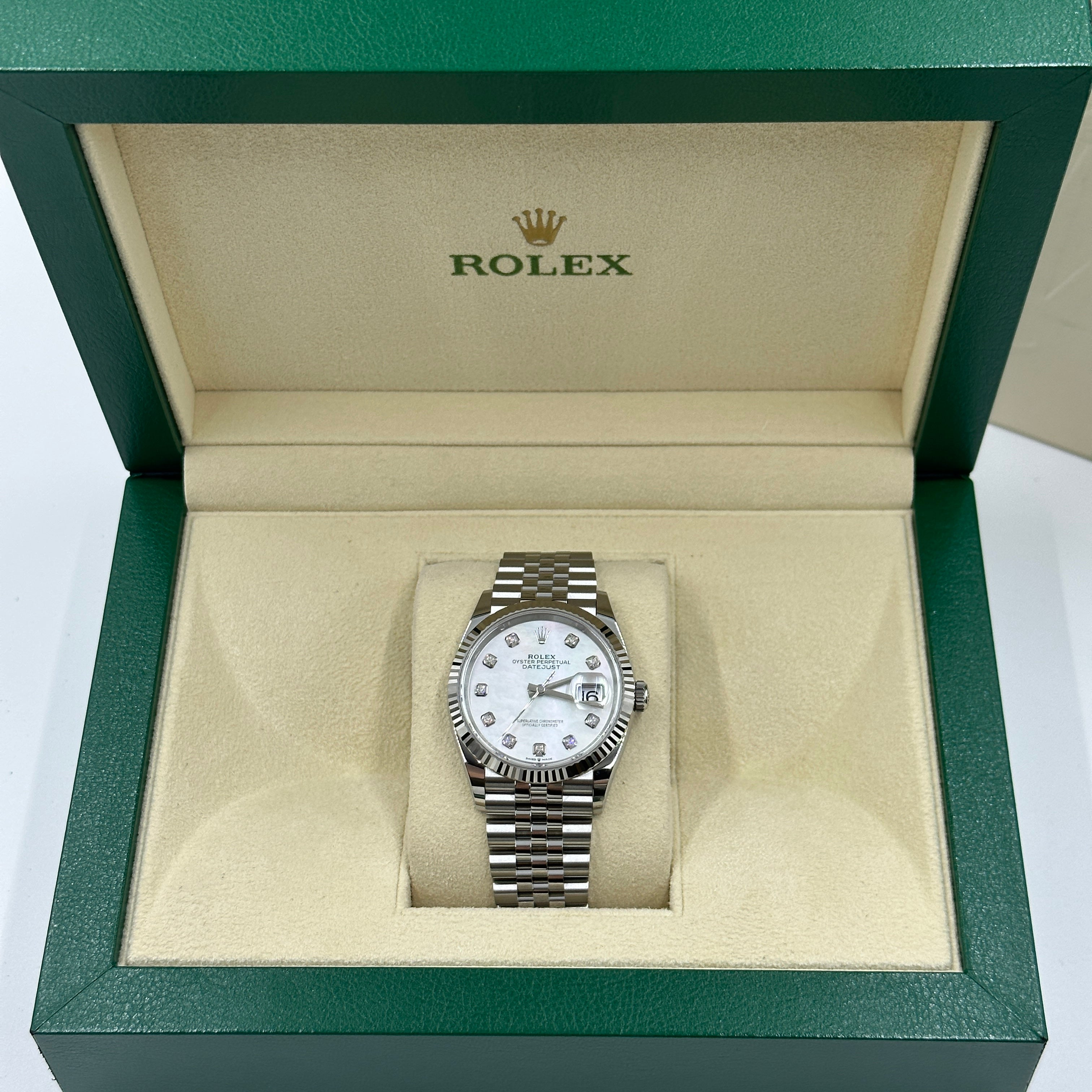 Rolex Datejust 36 126234Ng Weißes Jubiläum 2025