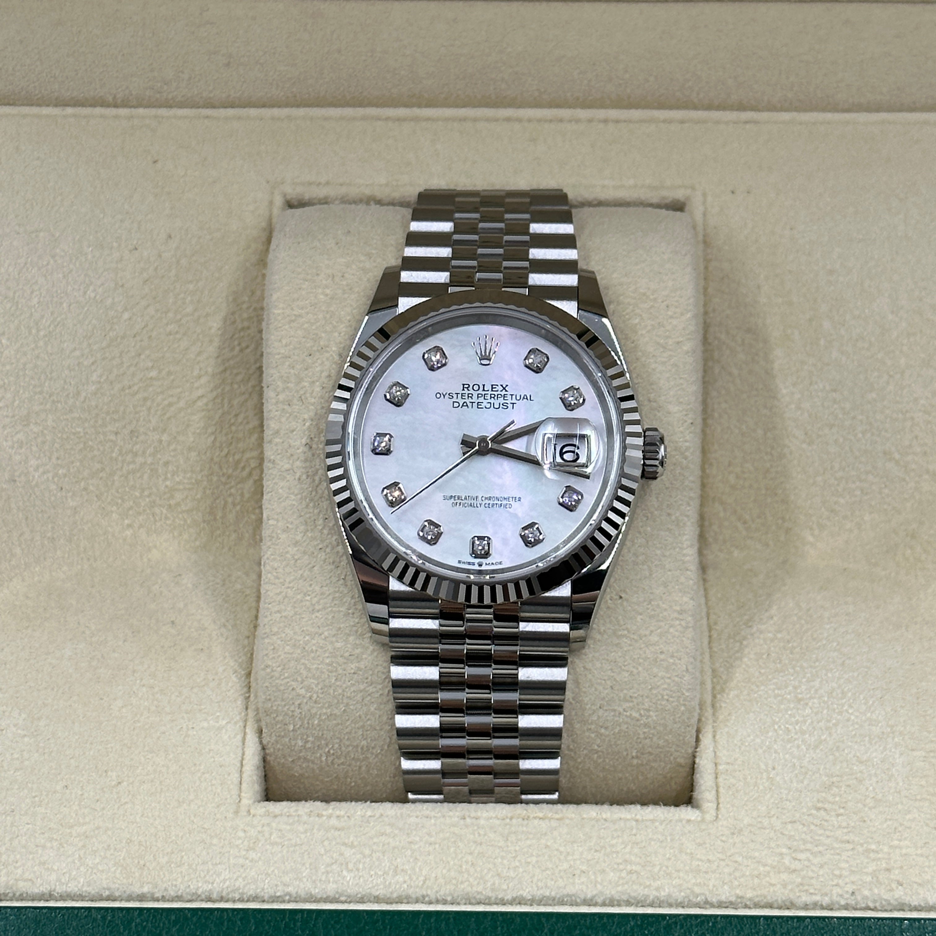 Rolex Datejust 36 126234Ng Weißes Jubiläum 2025