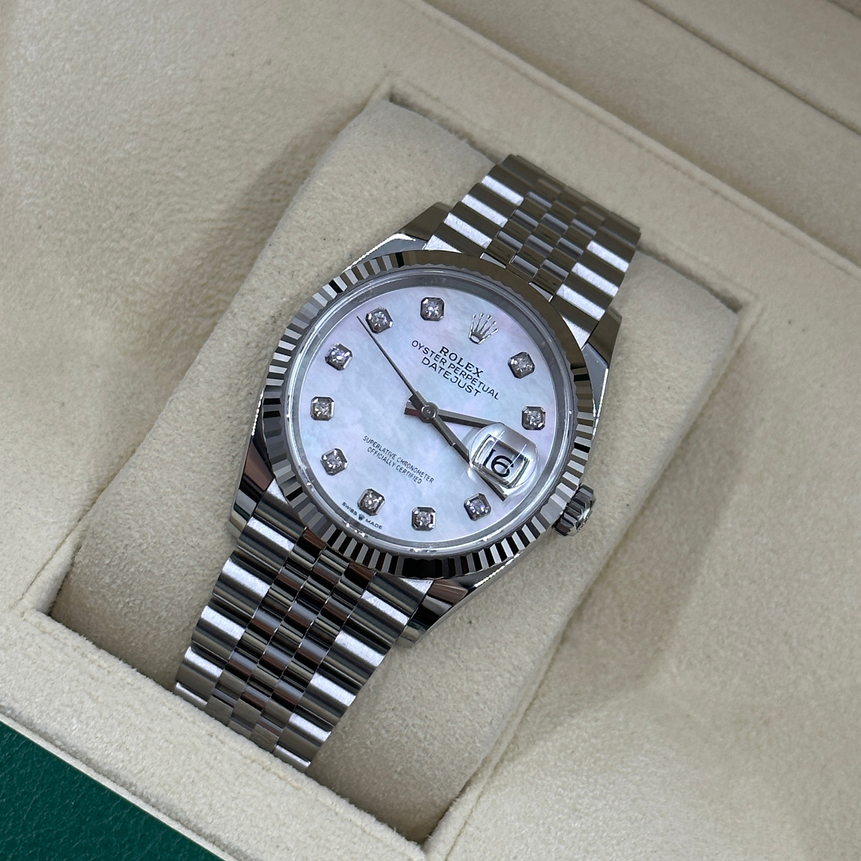 Rolex Datejust 36 126234Ng Weißes Jubiläum 2025