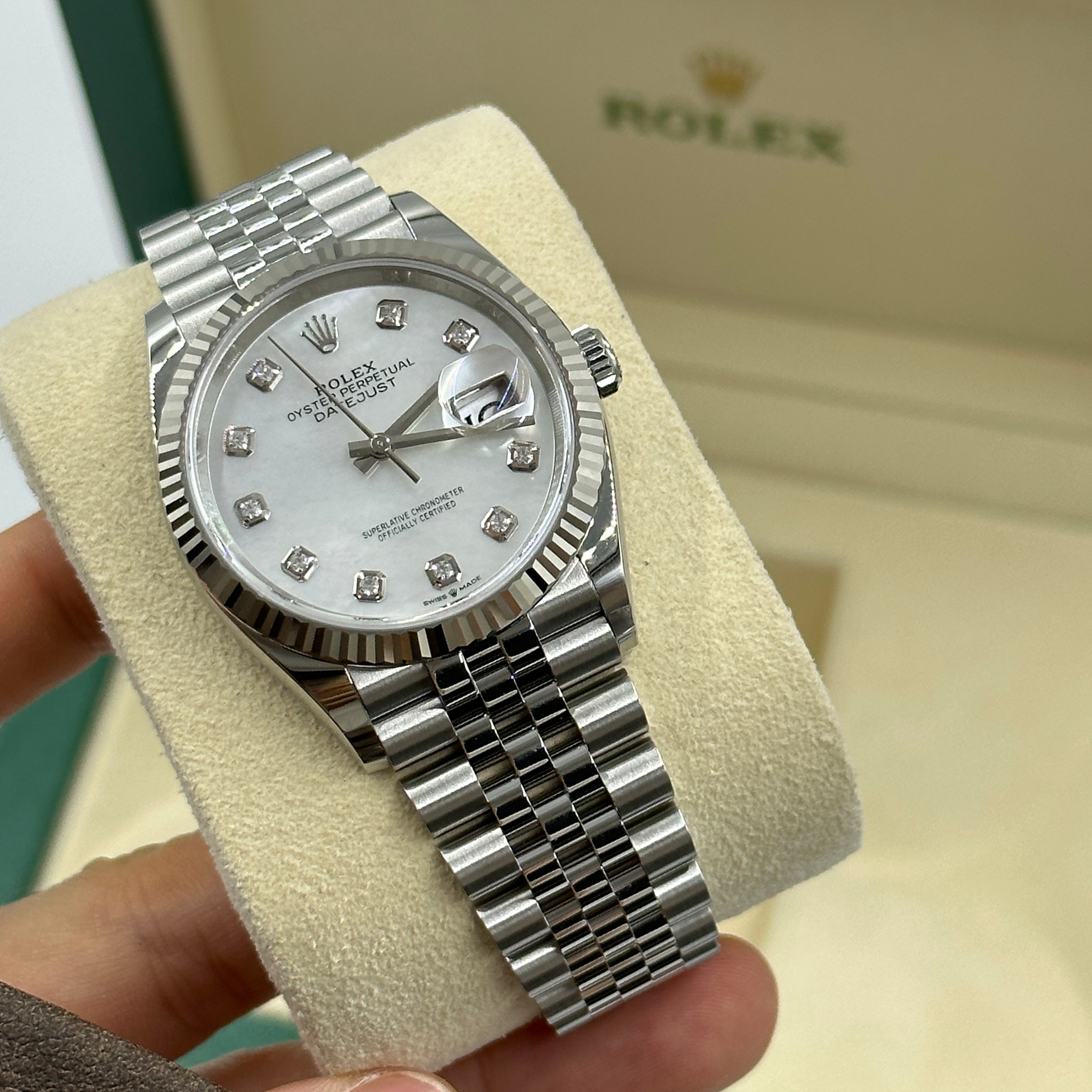 Rolex Datejust 36 126234Ng Weißes Jubiläum 2025