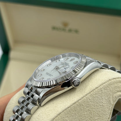 Rolex Datejust 36 126234Ng Weißes Jubiläum 2025