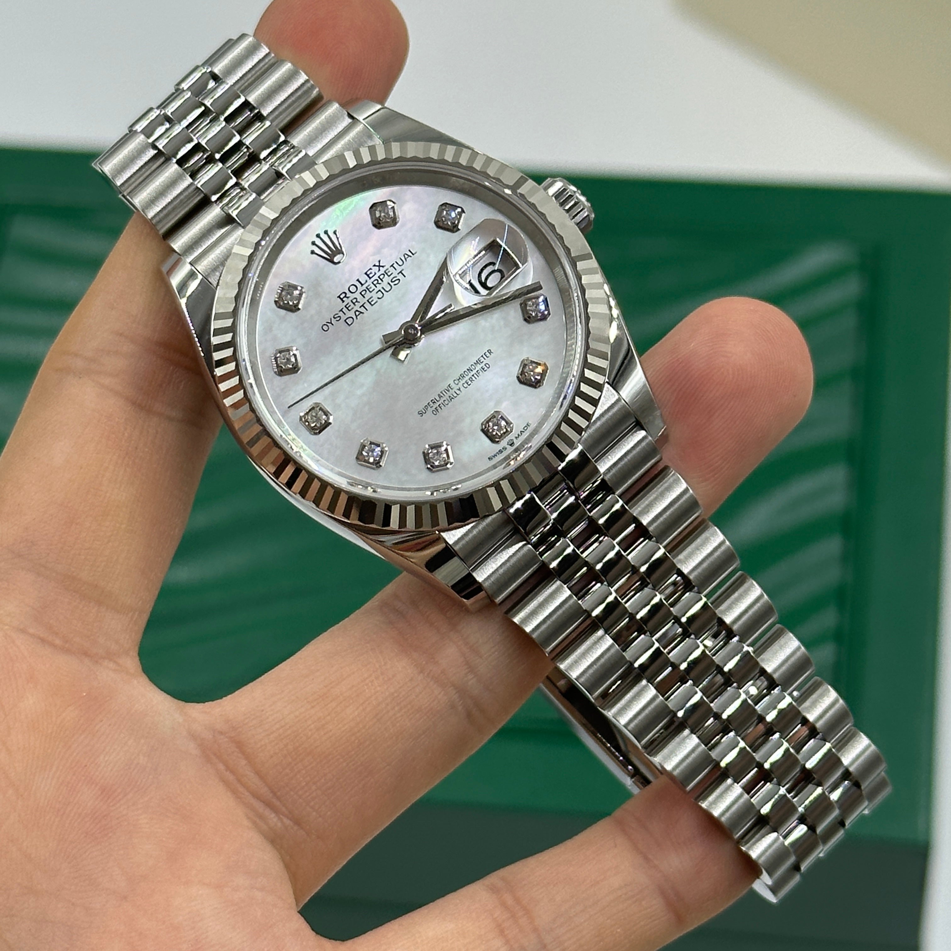 Rolex Datejust 36 126234Ng Weißes Jubiläum 2025