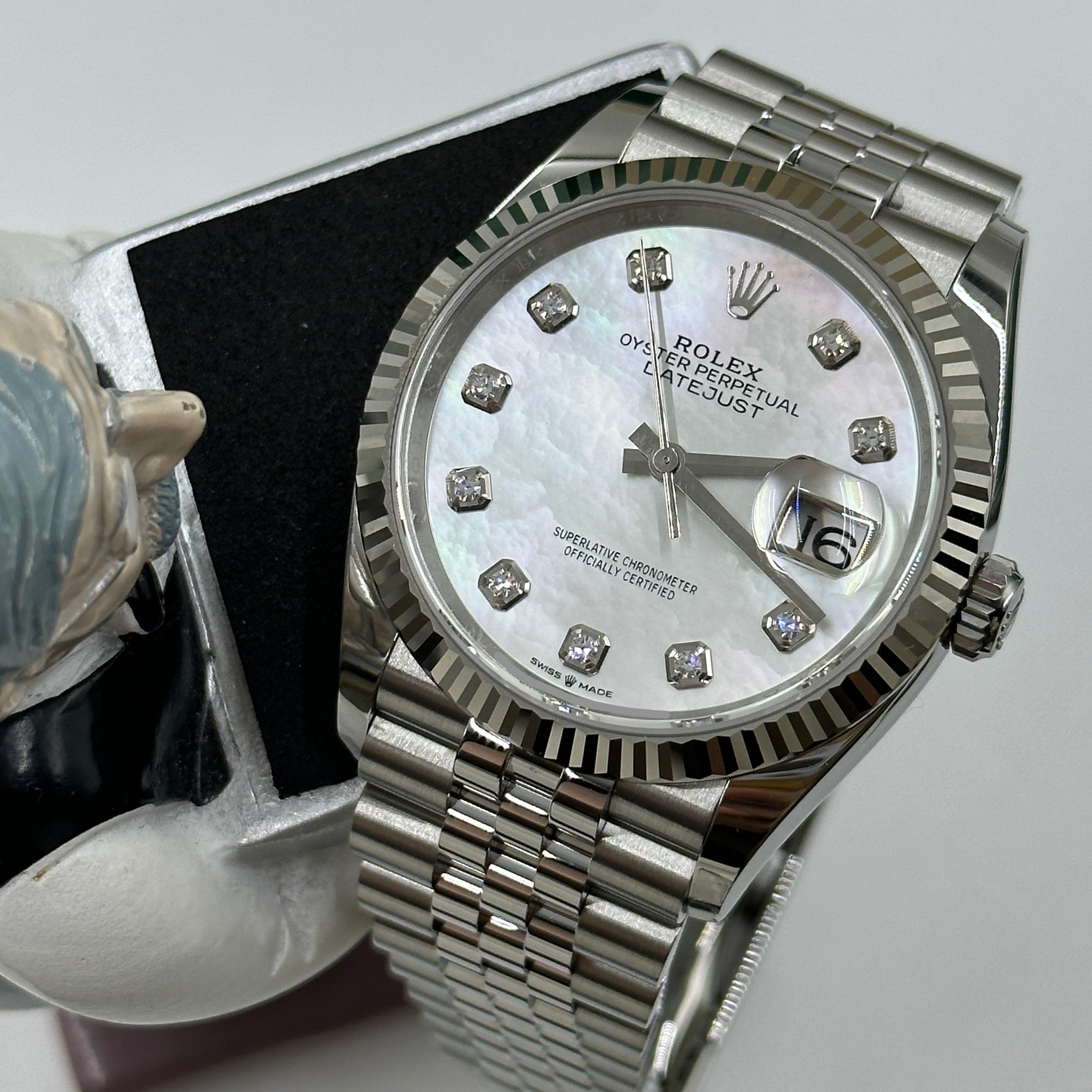 Rolex Datejust 36 126234Ng Weißes Jubiläum 2025