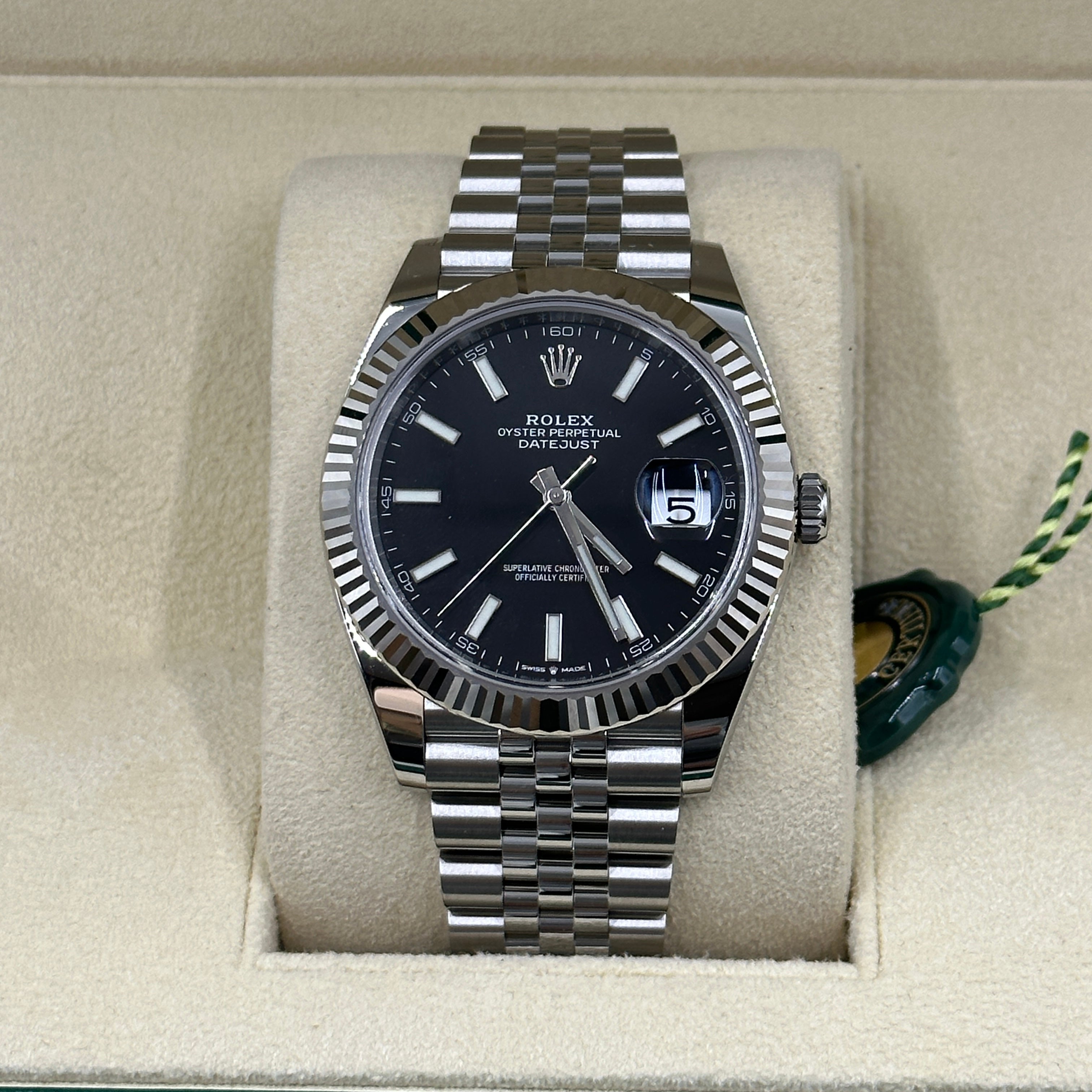 Rolex Datejust 41 126334 Schwarzer Index Jubilee 2025