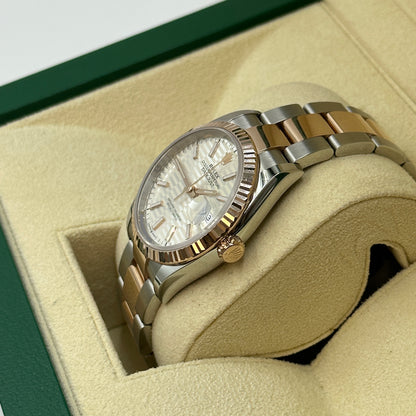 Rolex Datejust 36 126231 Silber Index geriffelte Oyster 2024