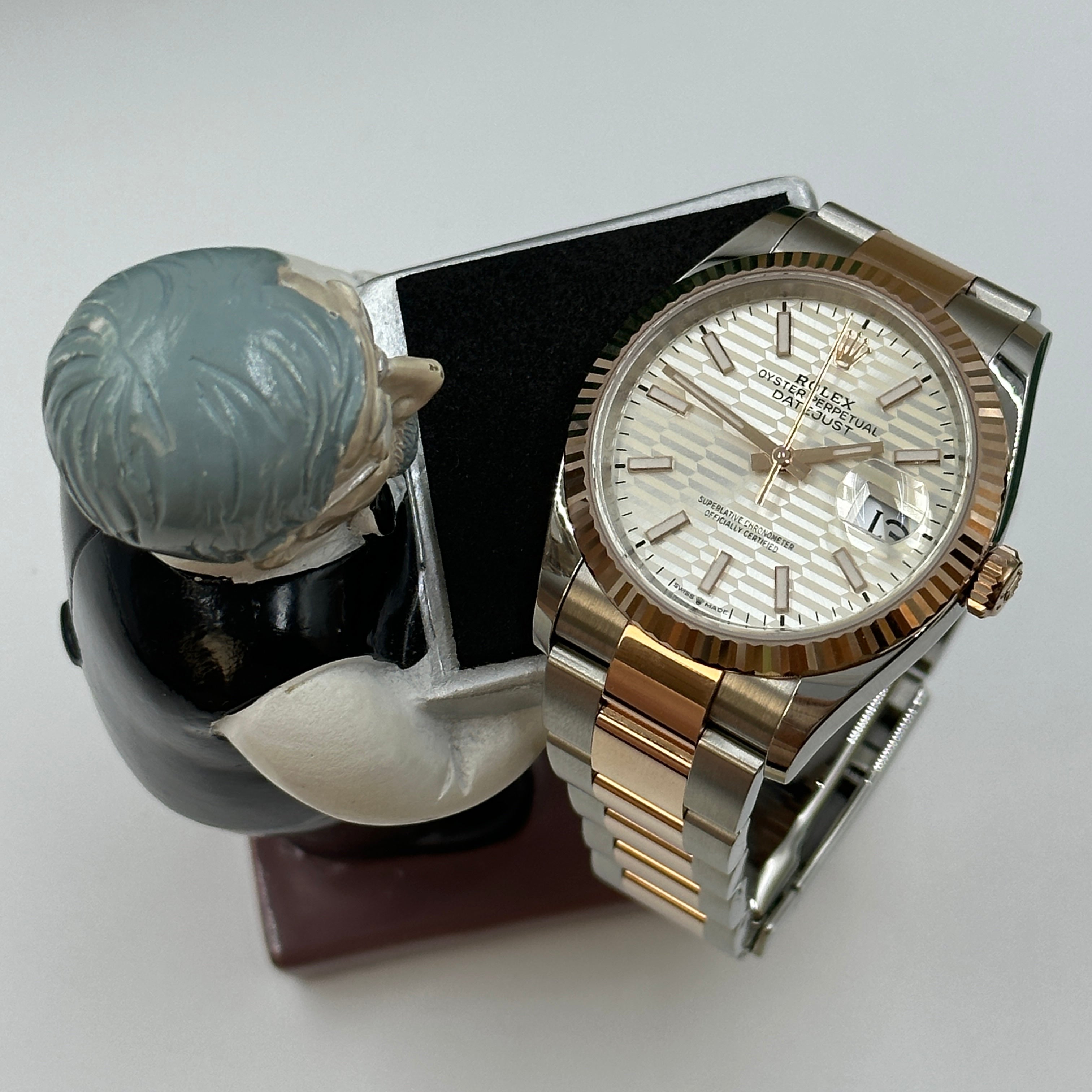 Rolex Datejust 36 126231 Silber Index geriffelte Oyster 2024
