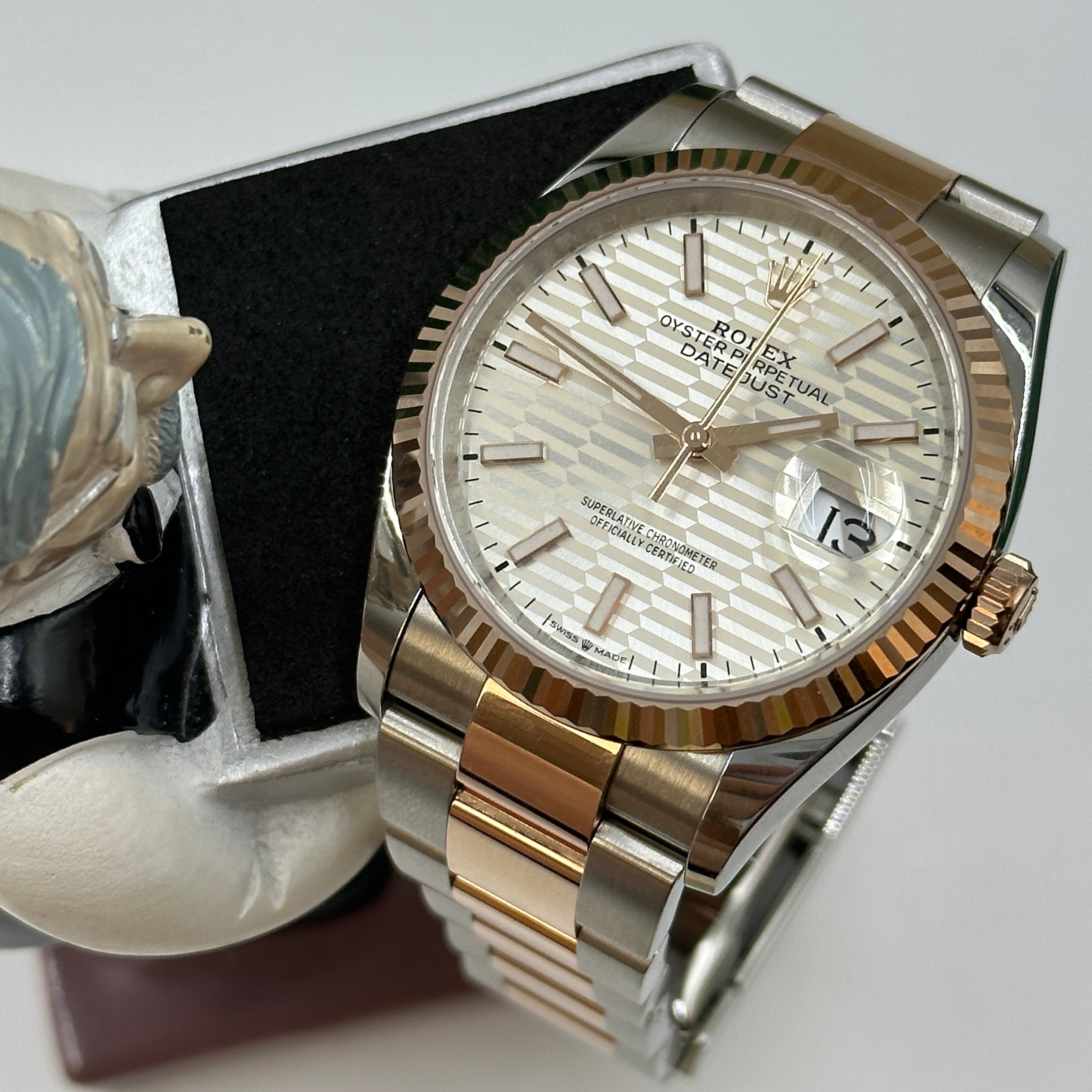 Rolex Datejust 36 126231 Silber Index geriffelte Oyster 2024