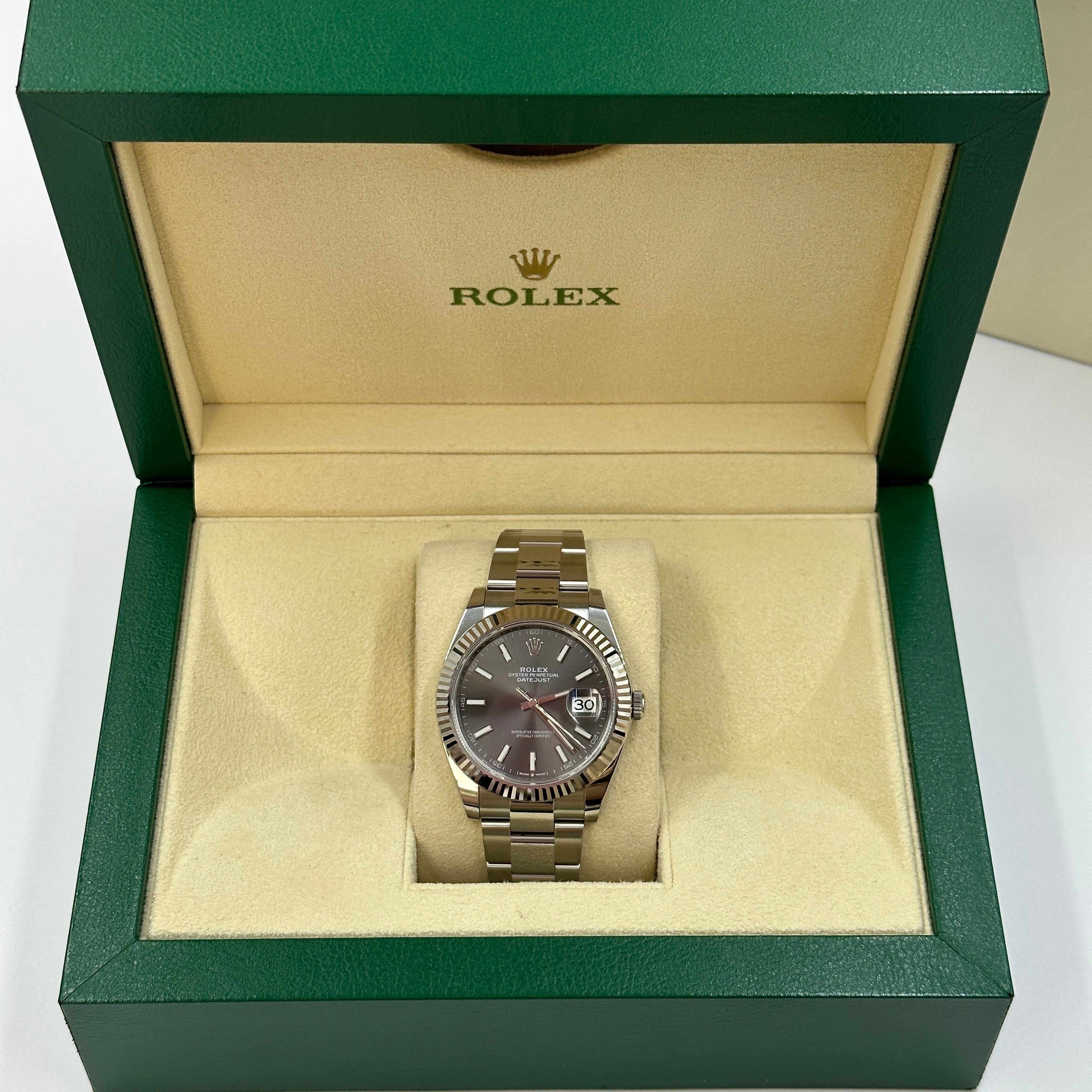 Rolex Datejust 41 126334 Grau Index Oyster 2025