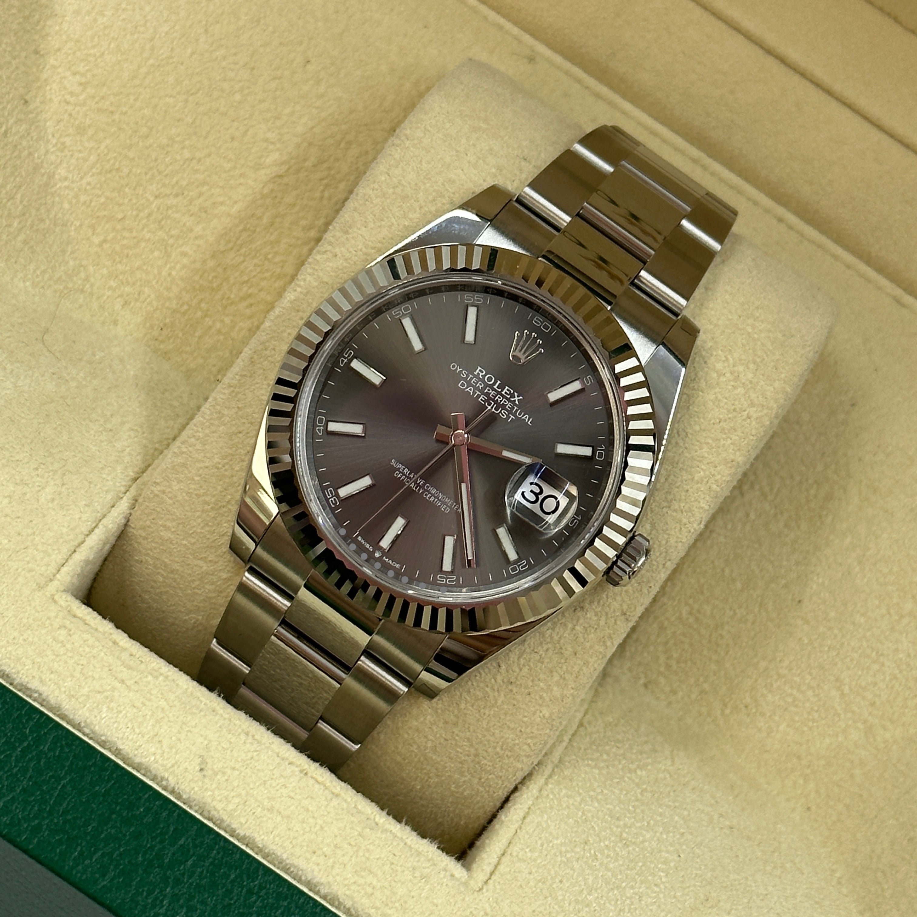 Rolex Datejust 41 126334 Grau Index Oyster 2025