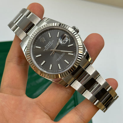 Rolex Datejust 41 126334 Grau Index Oyster 2025