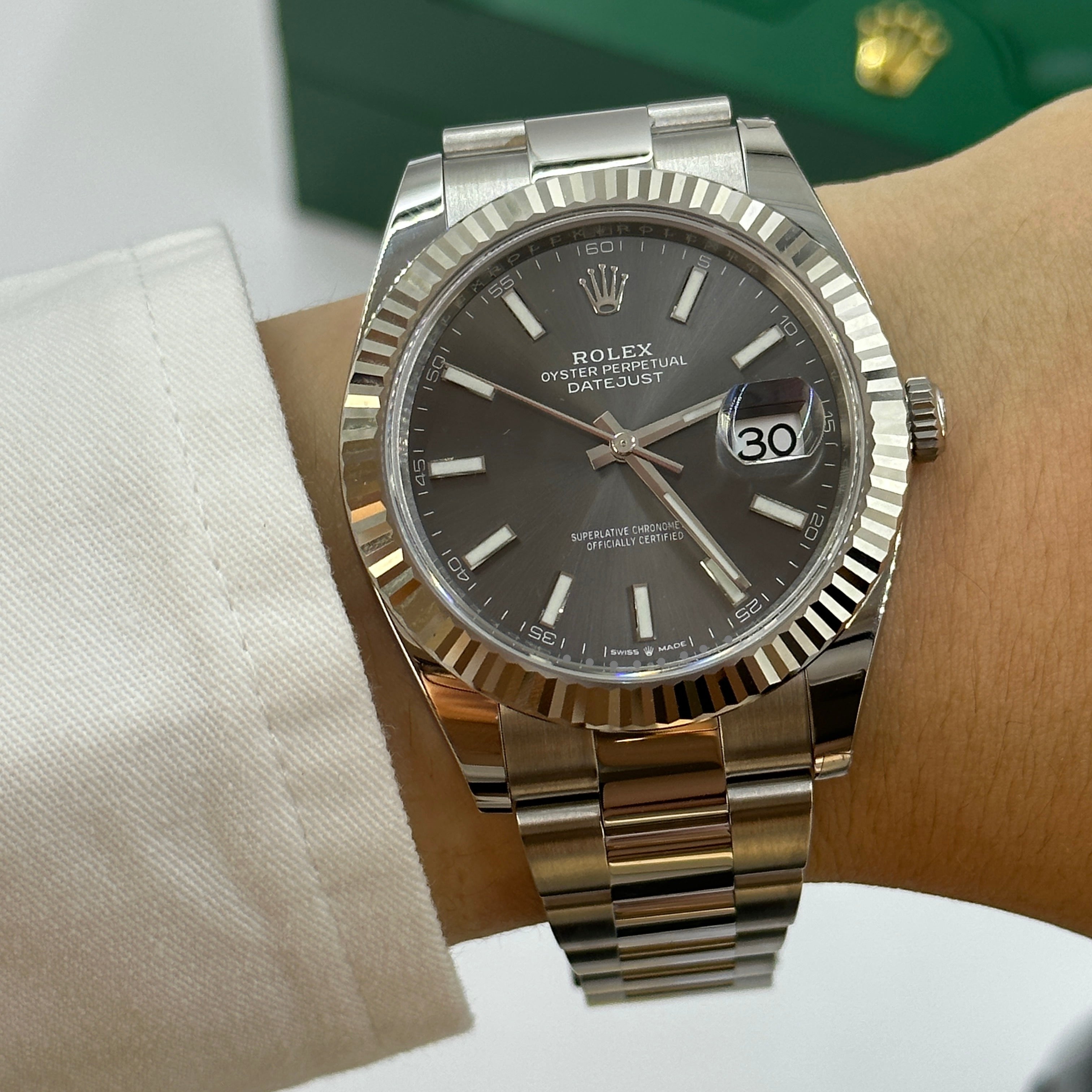 Rolex Datejust 41 126334 Grau Index Oyster 2025