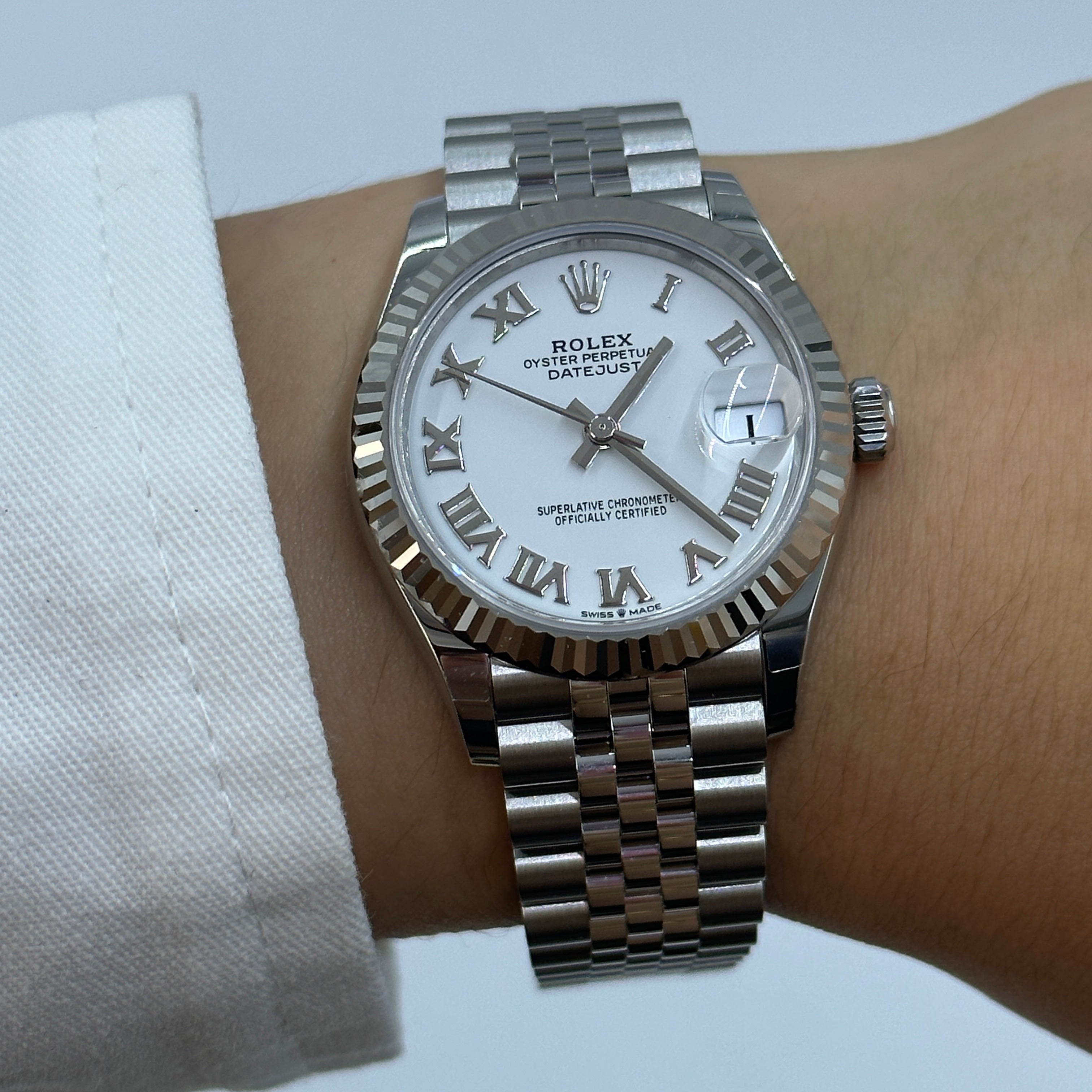 Rolex Datejust 31 278274 Weißes römisches Jubiläum 2025
