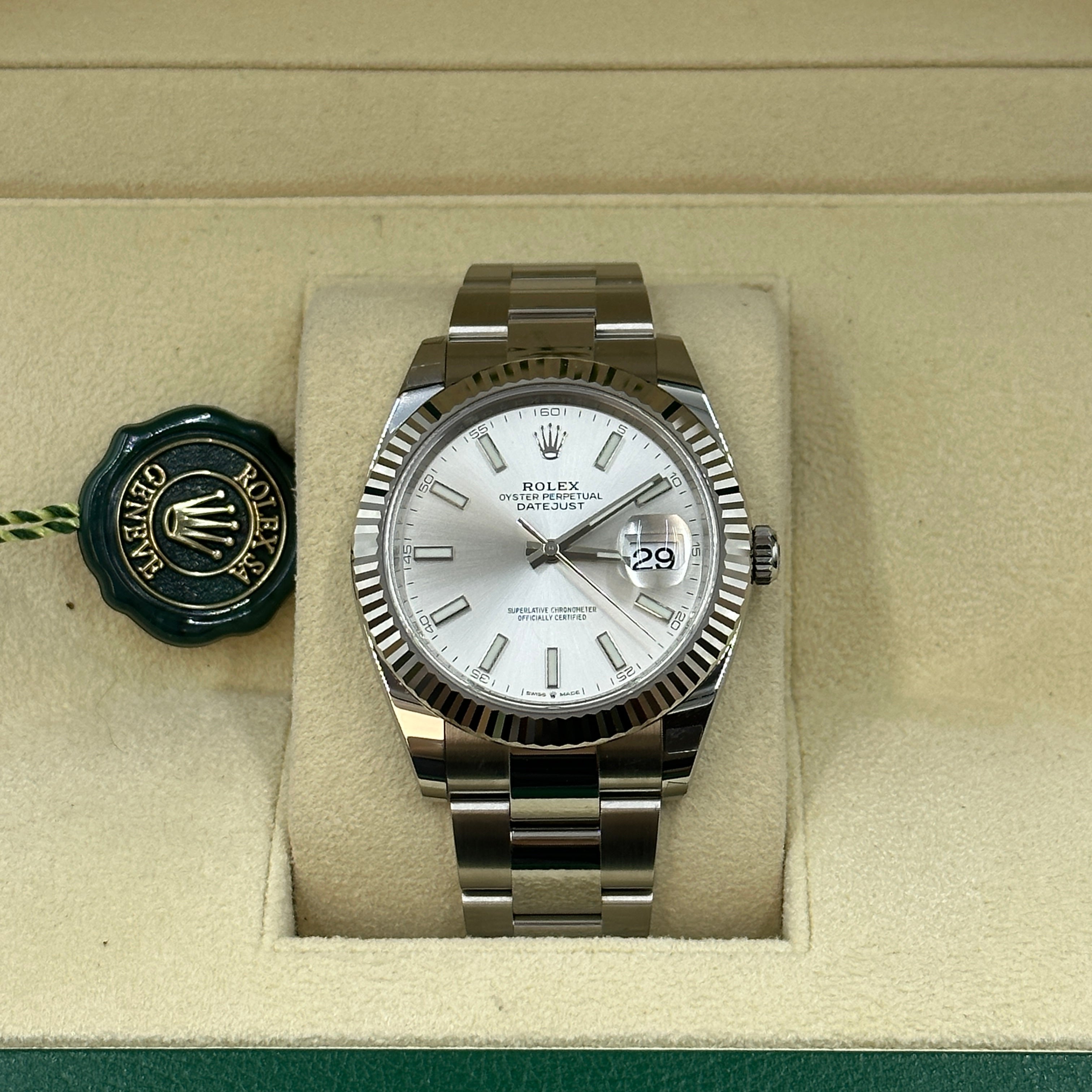 Rolex Datejust 41 126334 Silber Index Jubilee 2025