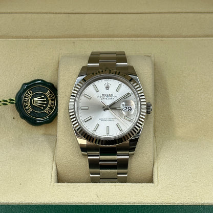 Rolex Datejust 41 126334 Silber Index Jubilee 2025