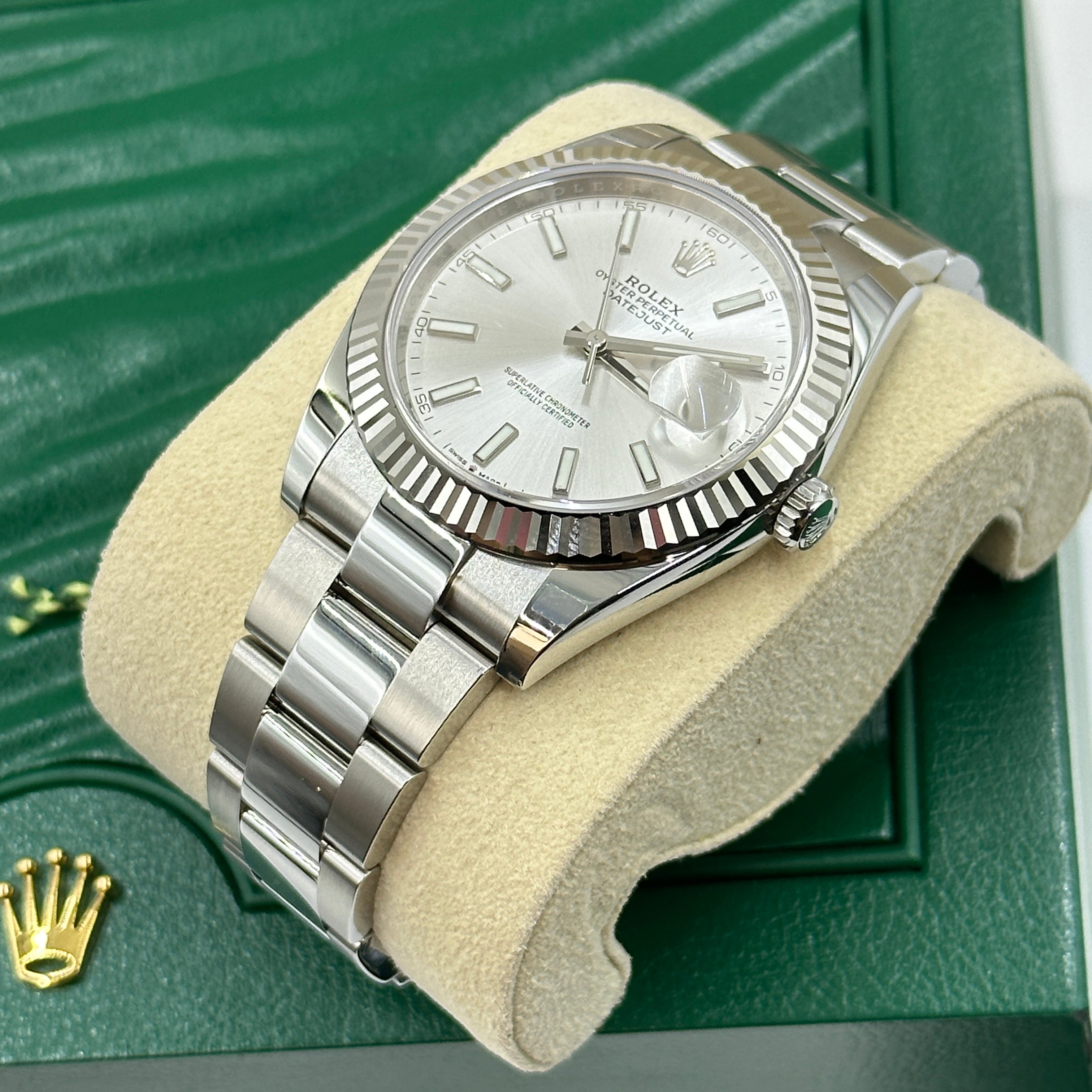 Rolex Datejust 41 126334 Silber Index Jubilee 2025