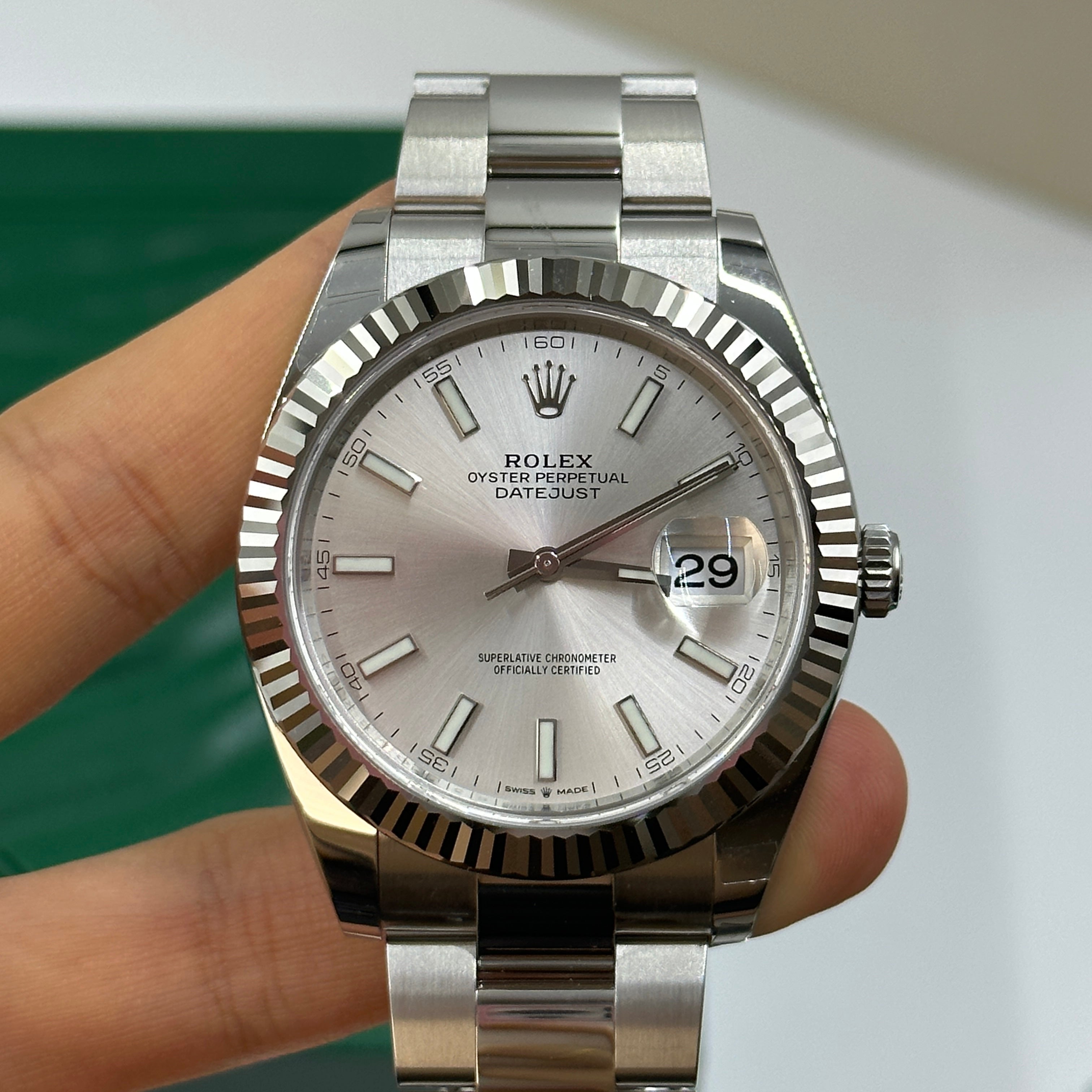Rolex Datejust 41 126334 Silber Index Jubilee 2025