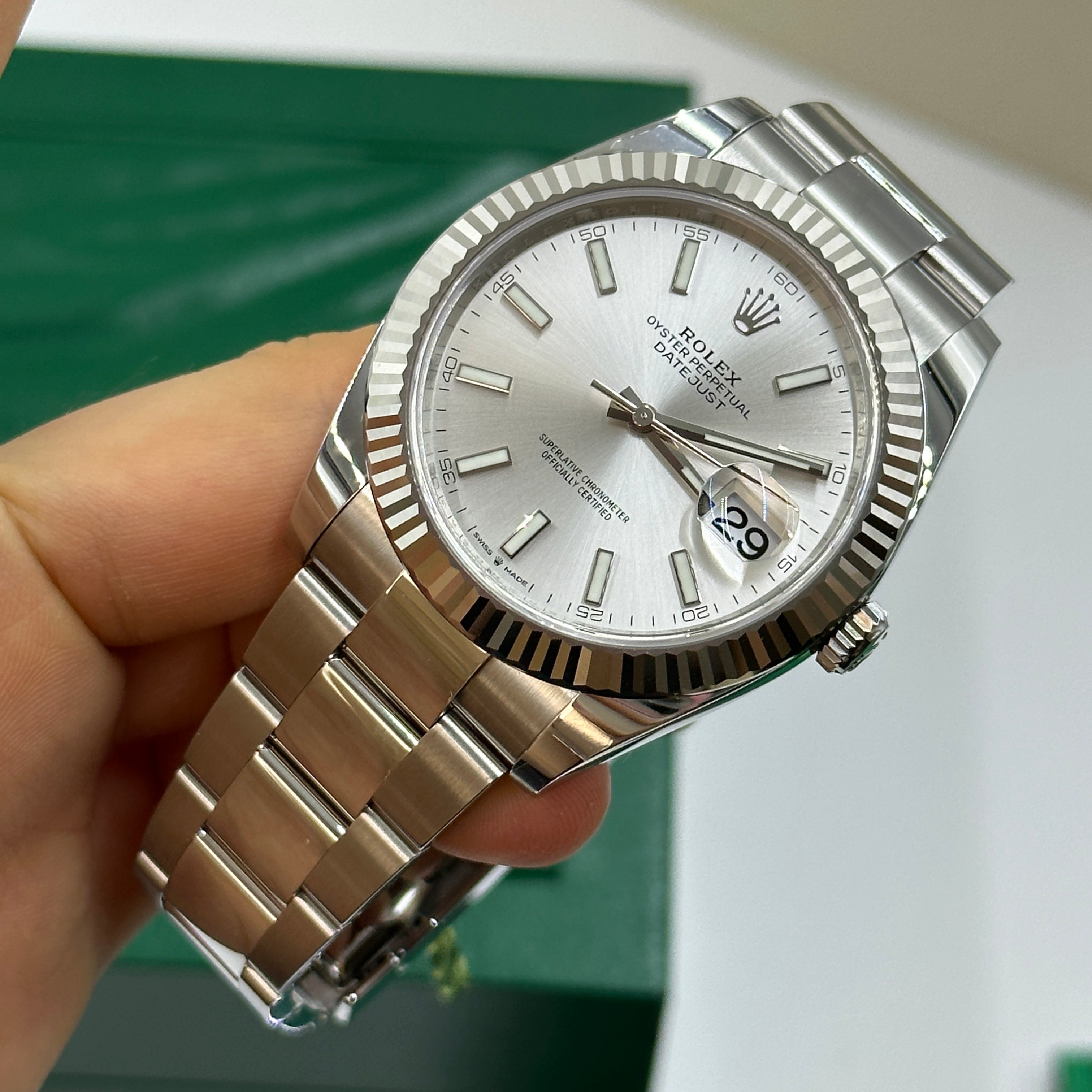 Rolex Datejust 41 126334 Silber Index Jubilee 2025