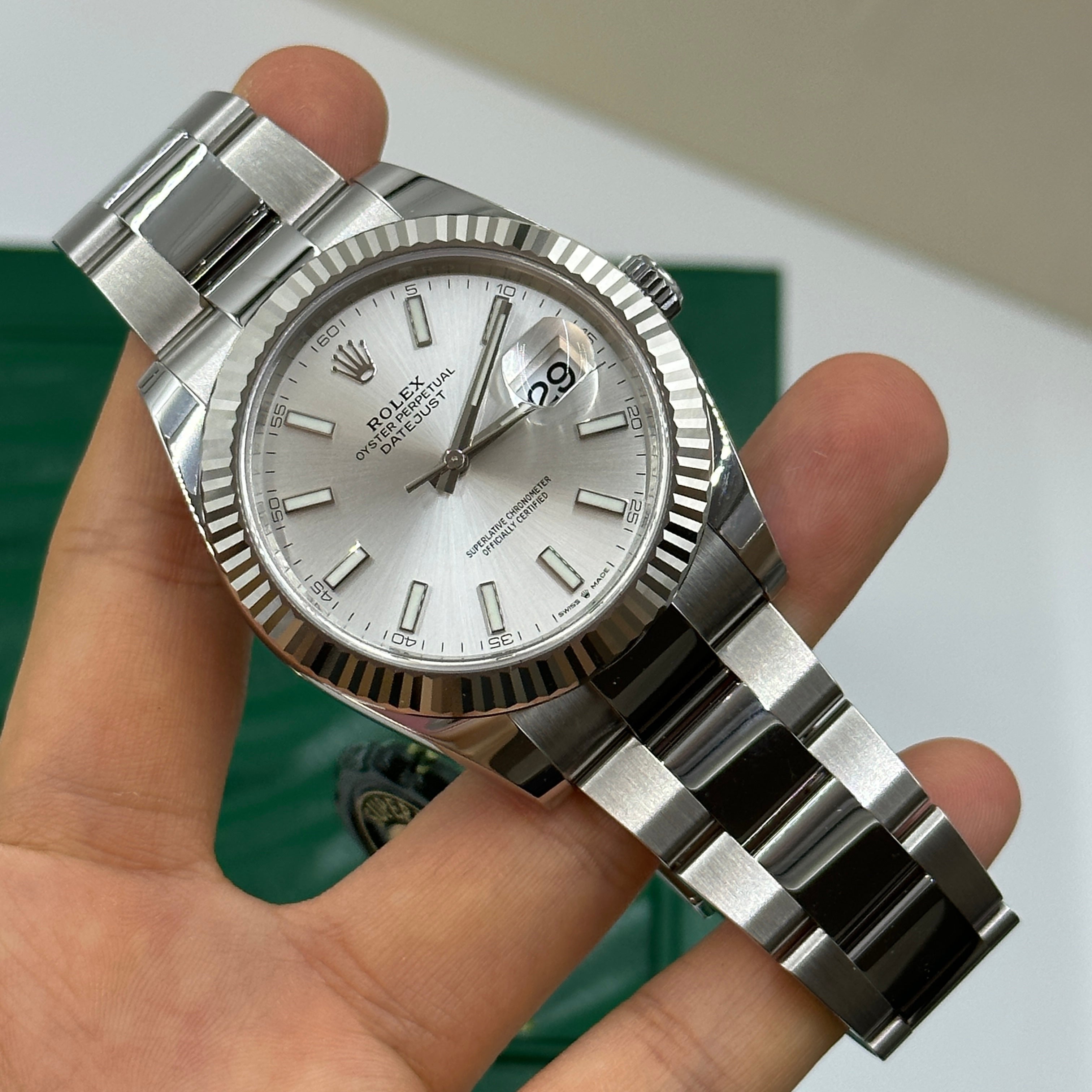 Rolex Datejust 41 126334 Silber Index Jubilee 2025