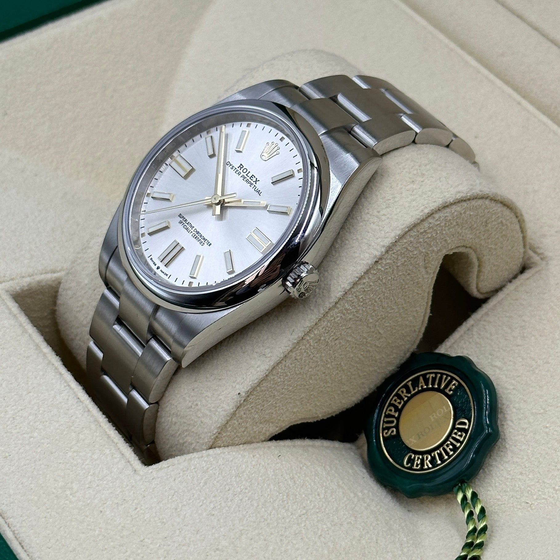 Rolex Oyster Perpetual 41 124300 Silber 2025