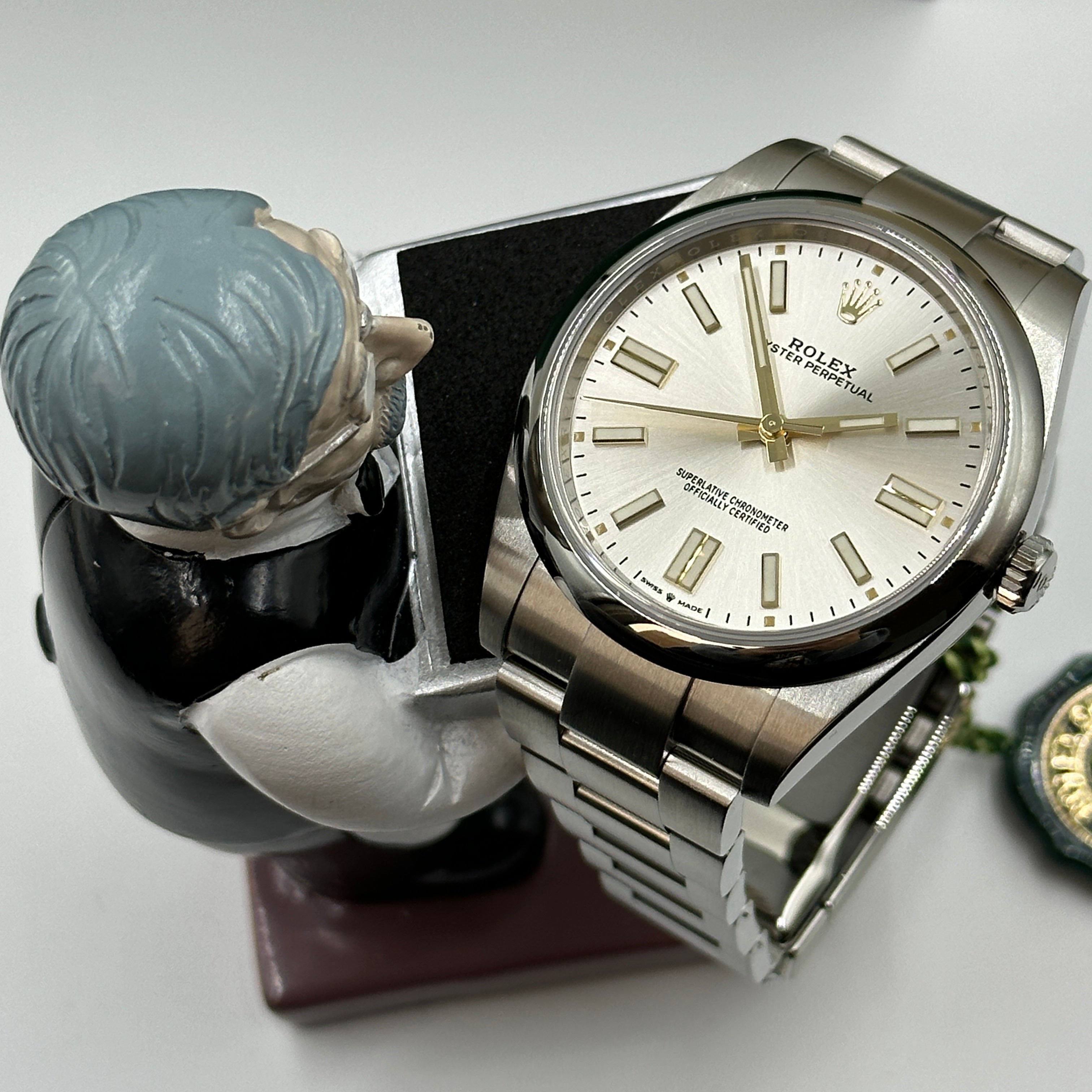 Rolex Oyster Perpetual 41 124300 Silber 2025