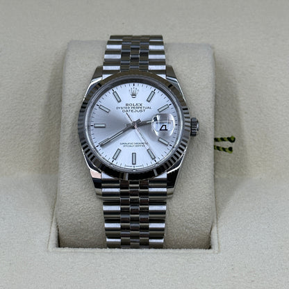 Rolex Datejust 36 126234 Silber Index Jubilee 2025