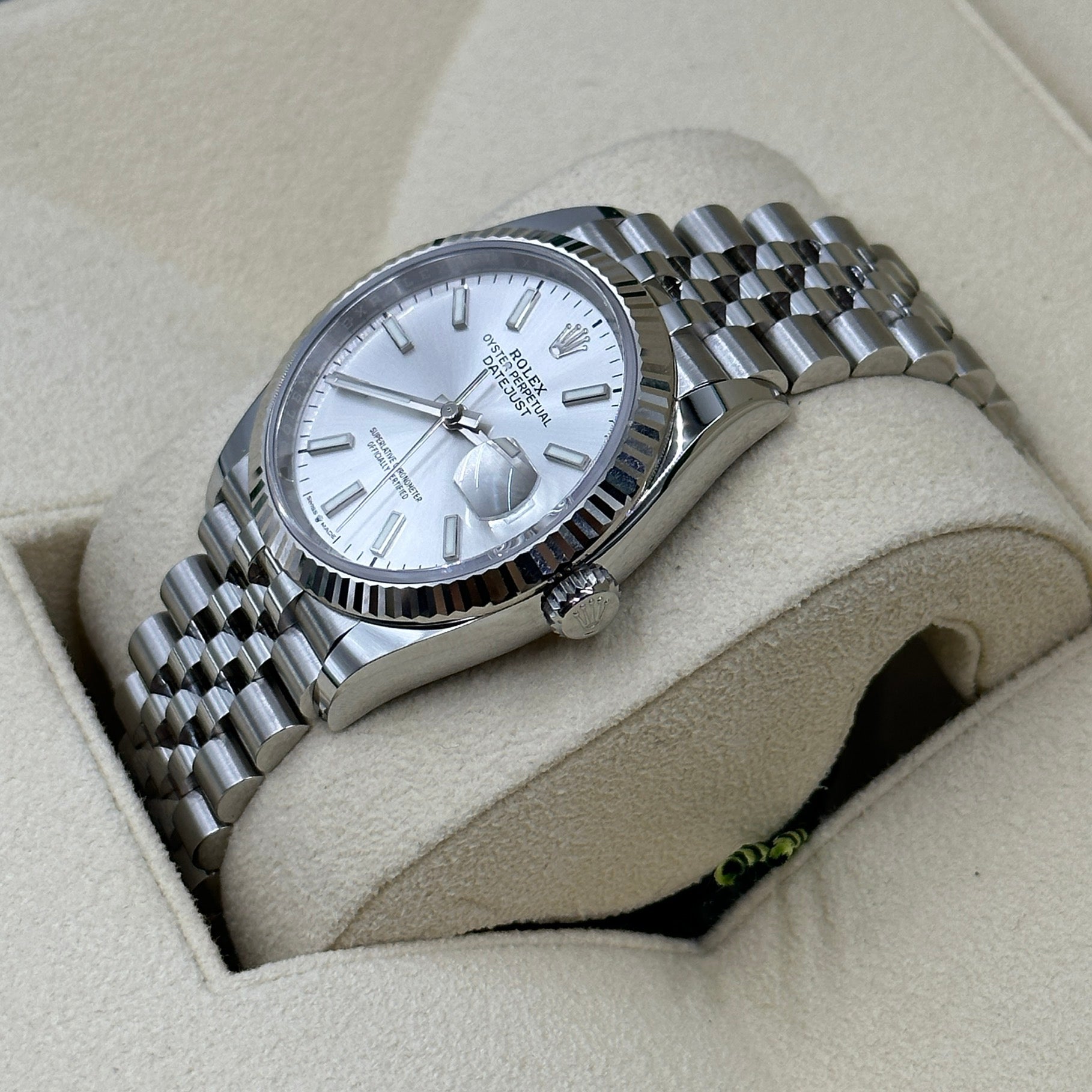 Rolex Datejust 36 126234 Silber Index Jubilee 2025