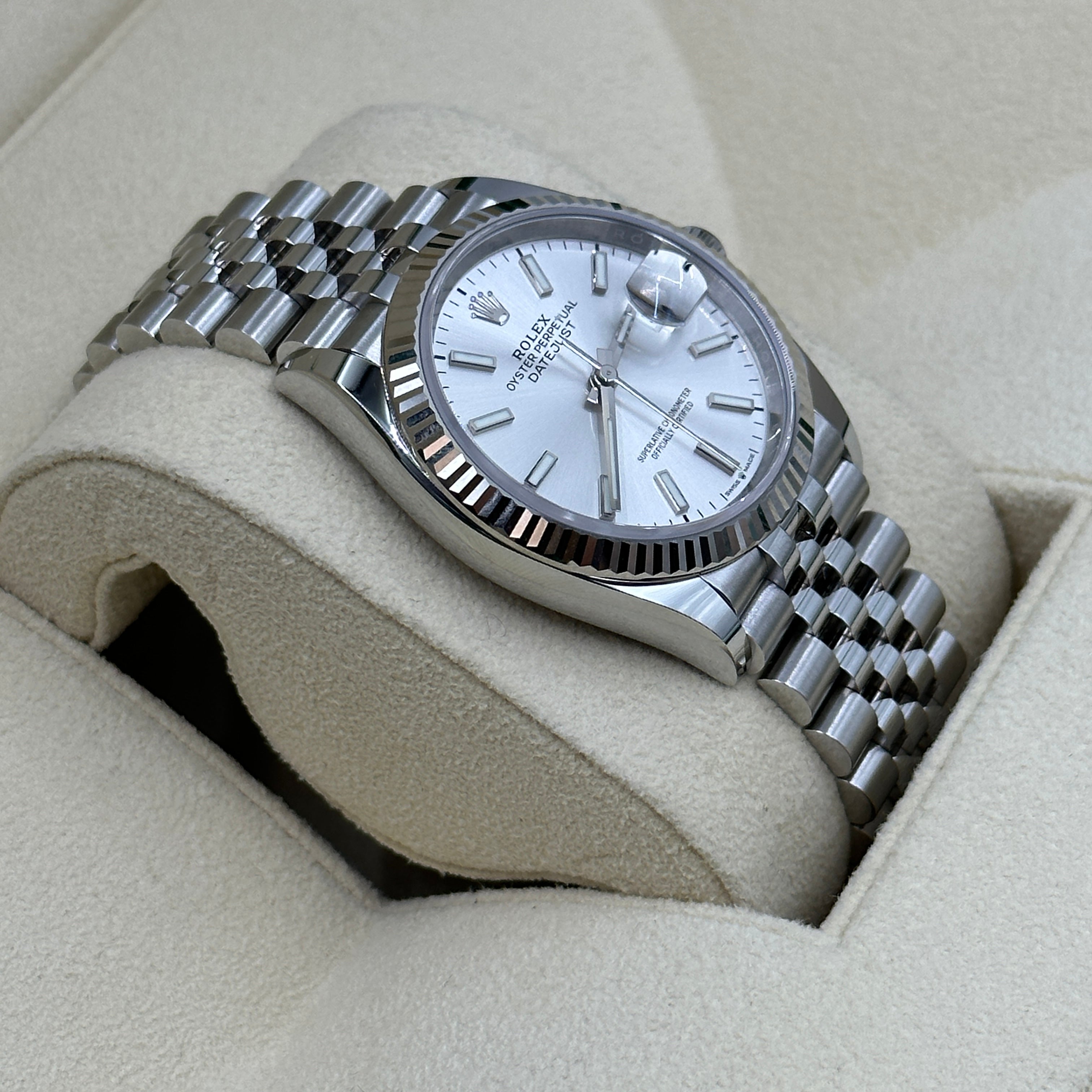 Rolex Datejust 36 126234 Silber Index Jubilee 2025