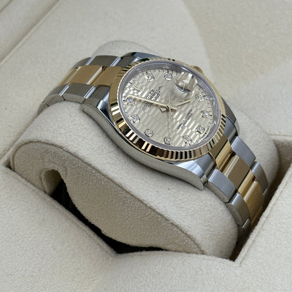 Rolex Datejust 36 126233G Champ Fluted Oyster 2024