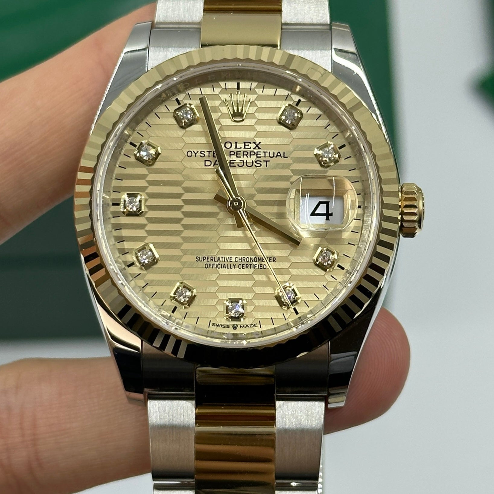 Rolex Datejust 36 126233 Champ Flute Oyster 2024