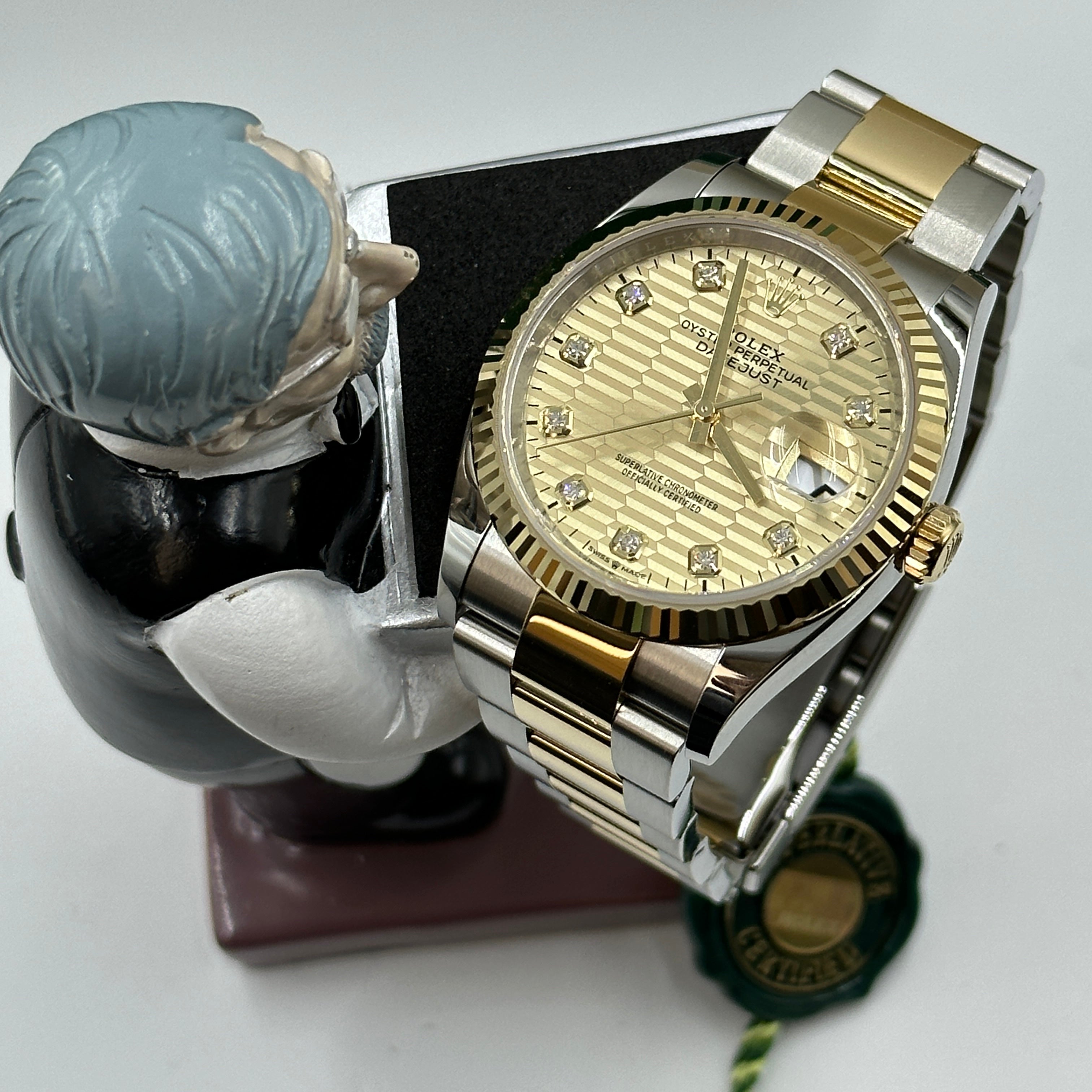 Rolex Datejust 36 126233G Champ Fluted Oyster 2024