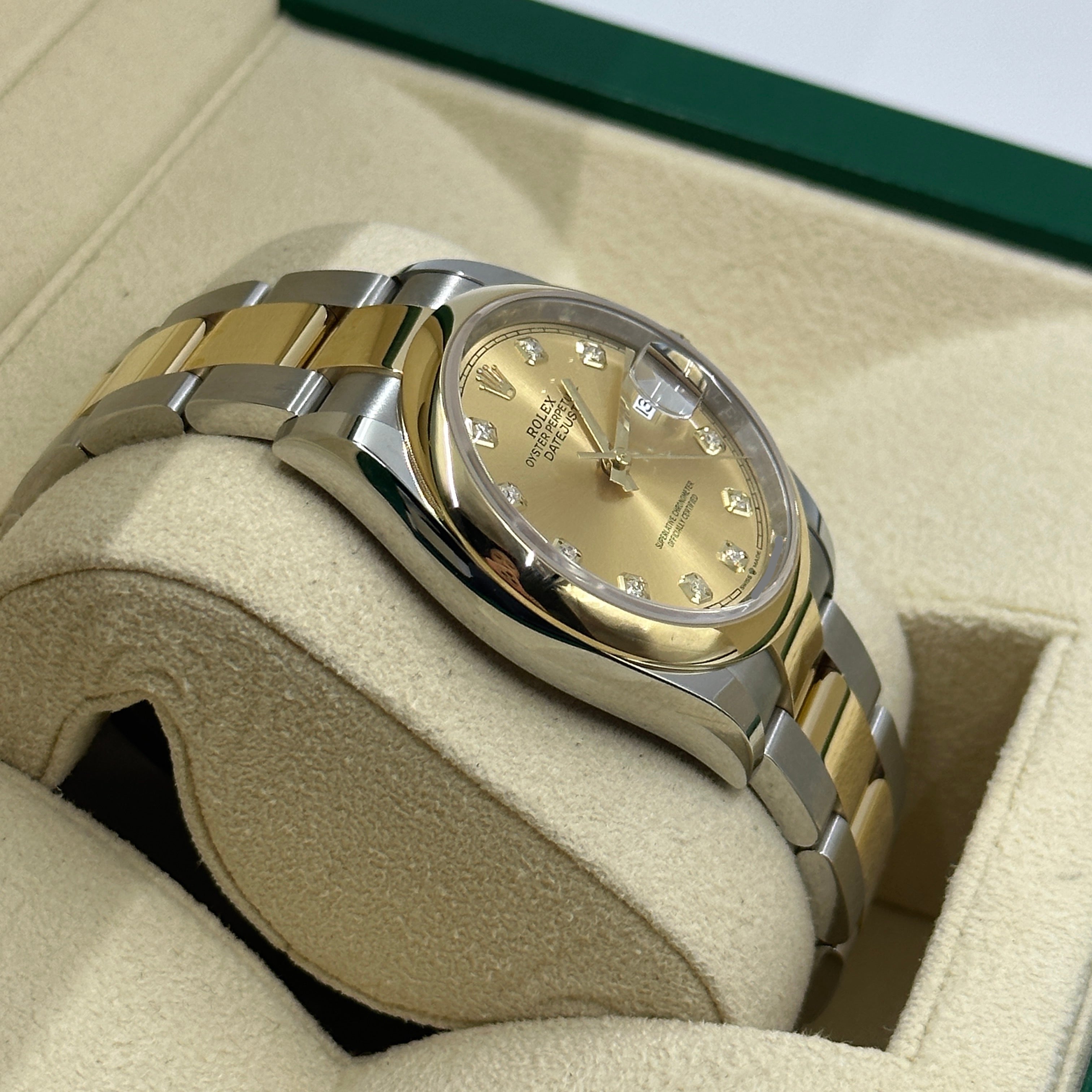 Rolex Datejust 36 126203G Champ Oyster 2024
