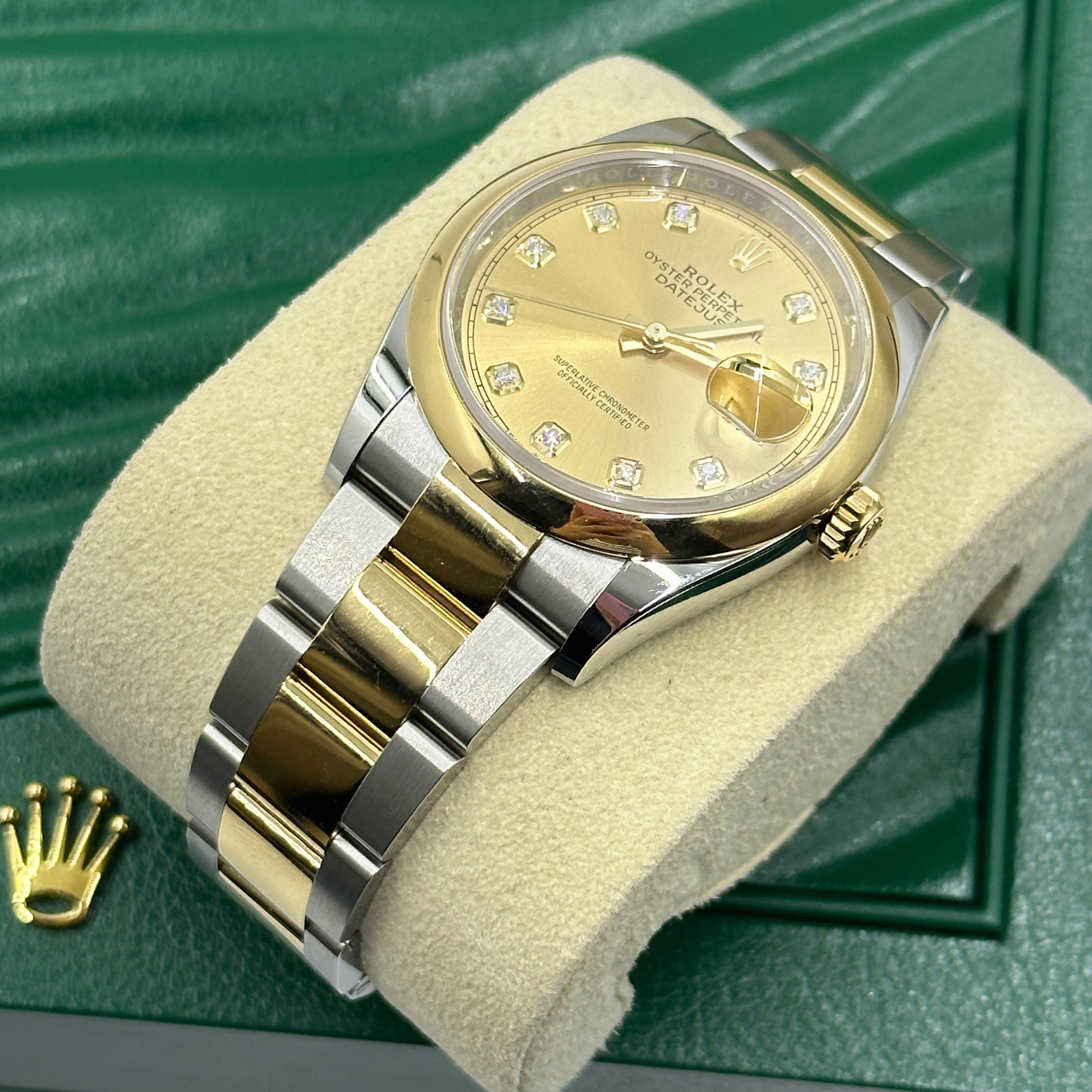 Rolex Datejust 36 126203G Champ Oyster 2024