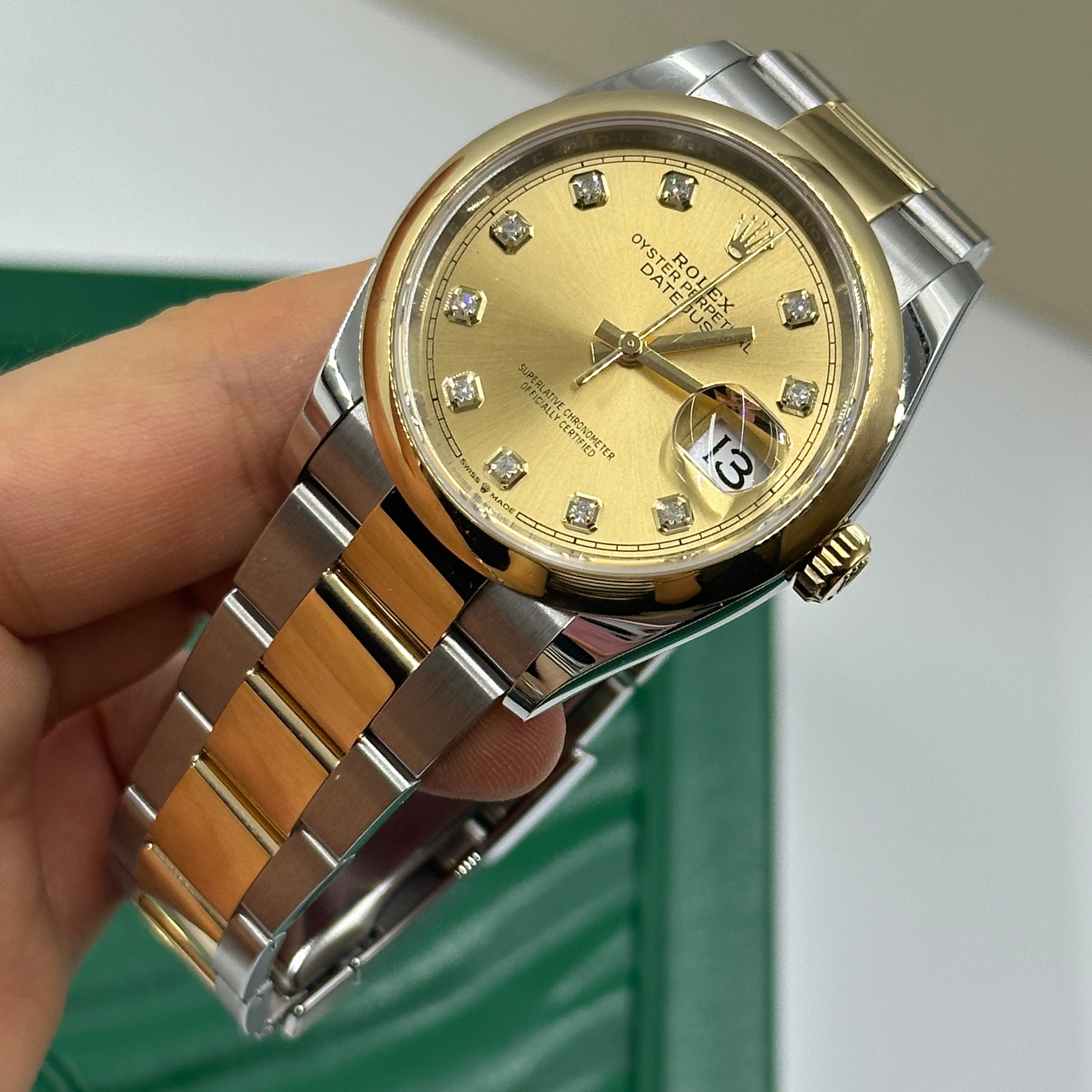 Rolex Datejust 36 126203G Champ Oyster 2024