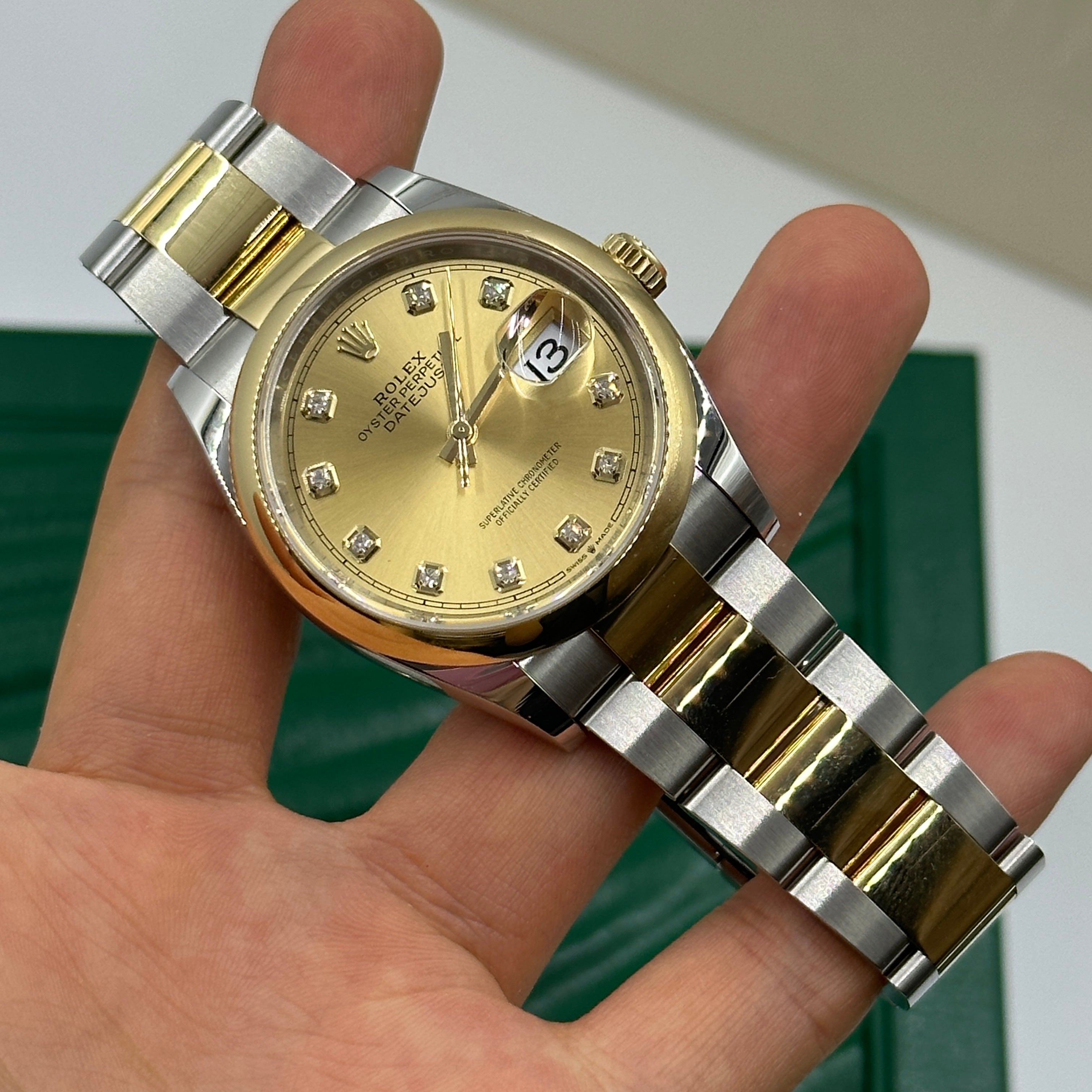 Rolex Datejust 36 126203G Champ Oyster 2024