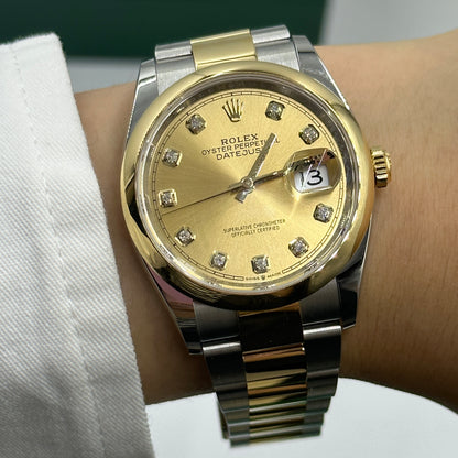 Rolex Datejust 36 126203G Champ Oyster 2024