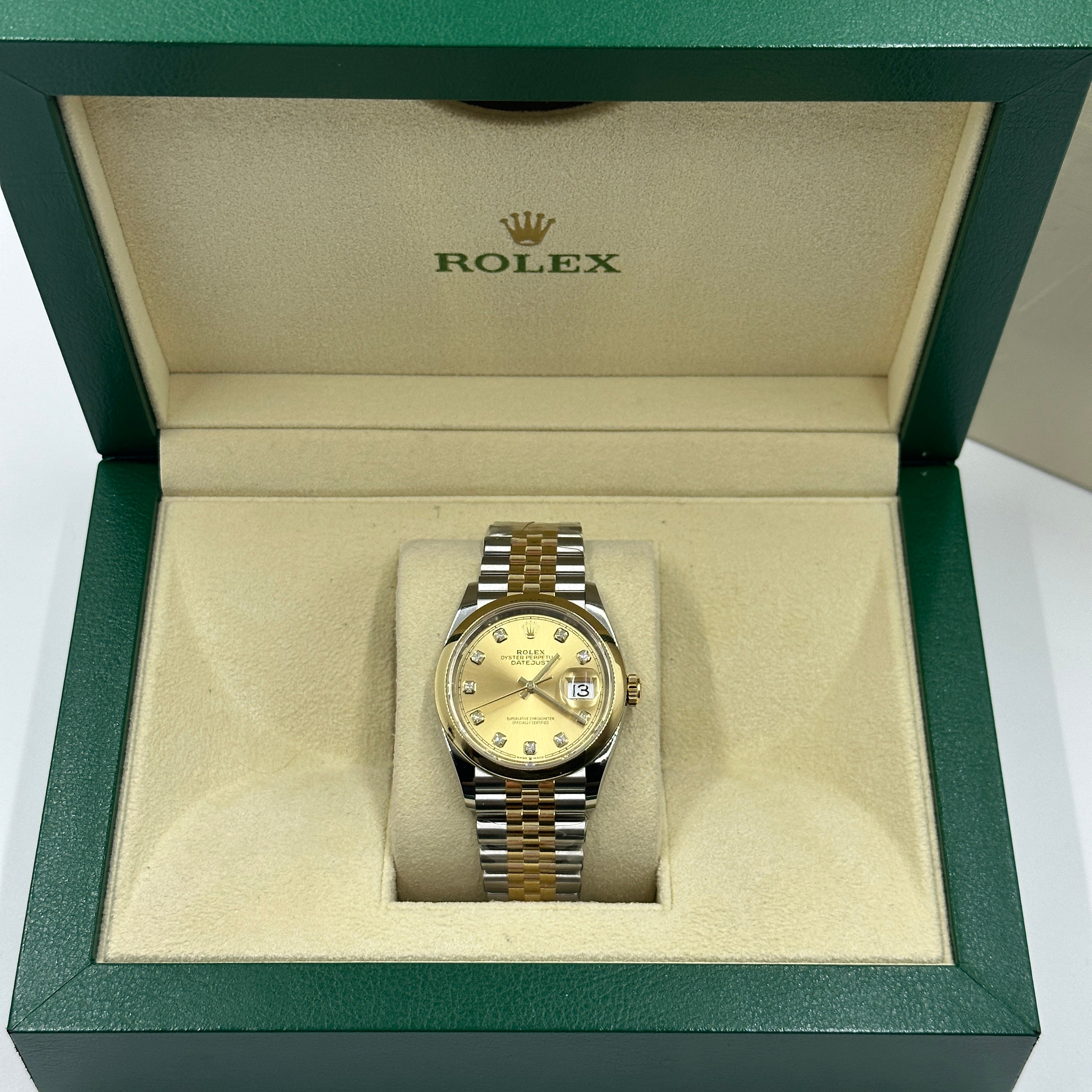 Rolex Datejust 36 126203G Champagne Jubilee 2025