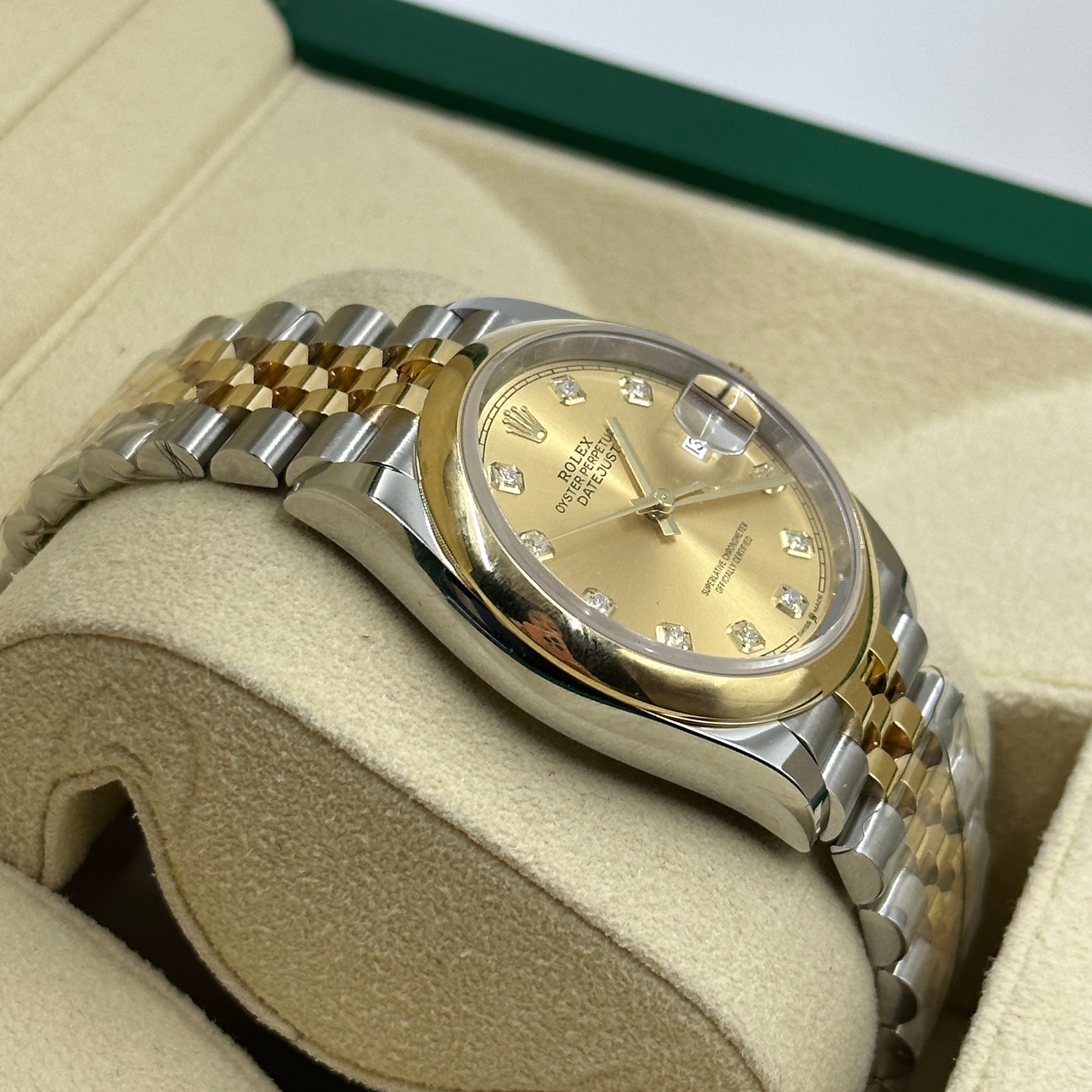 Rolex Datejust 36 126203G Champagne Jubilee 2025