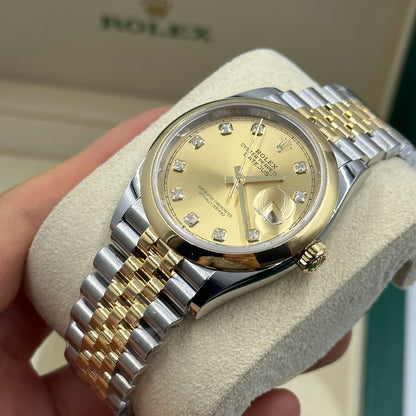 Rolex Datejust 36 126203G Champagne Jubilee 2025