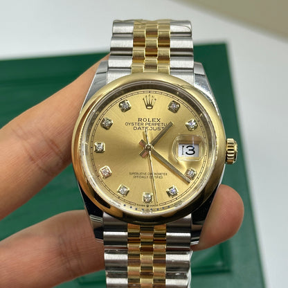Rolex Datejust 36 126203G Champagne Jubilee 2025