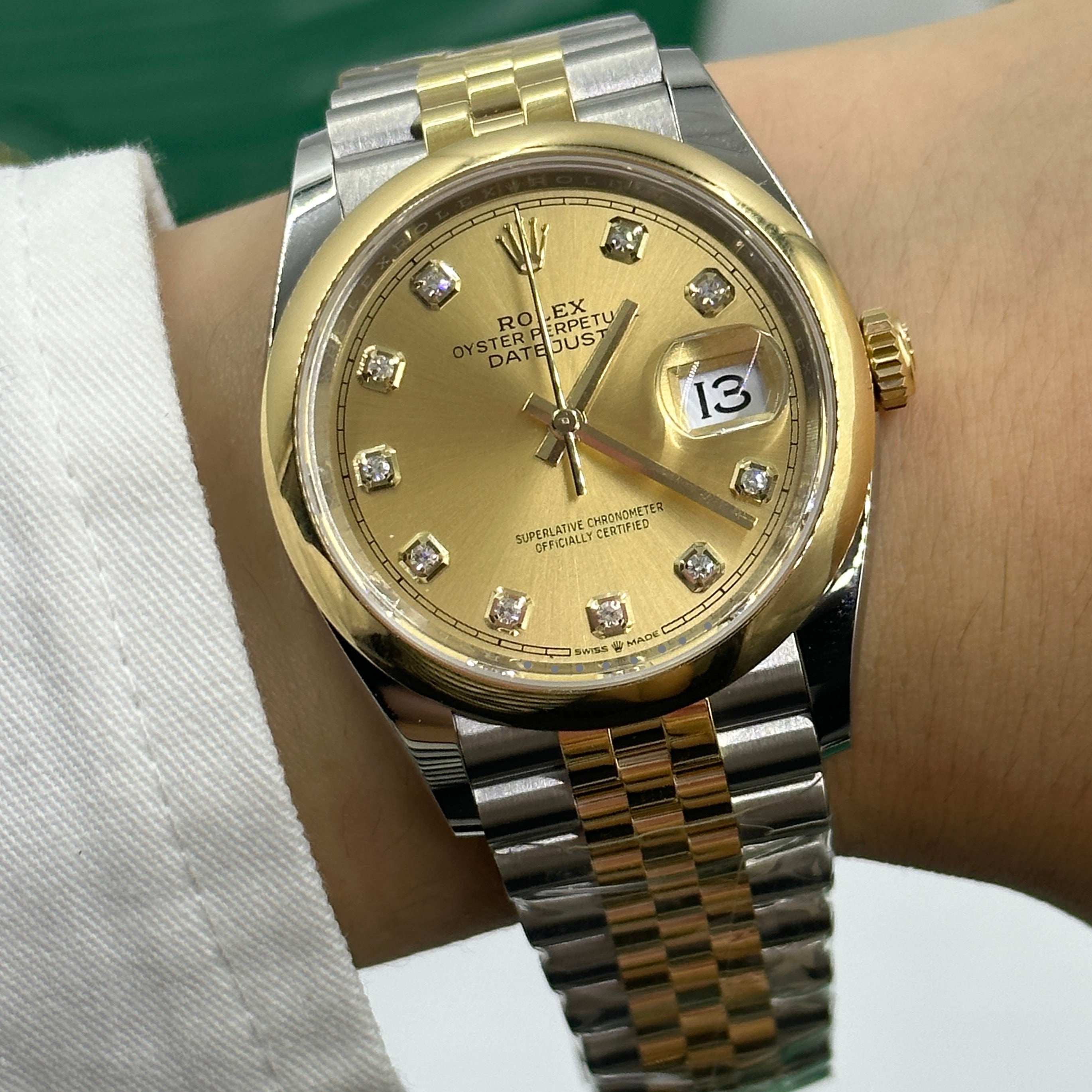 Rolex Datejust 36 126203G Champagne Jubilee 2025