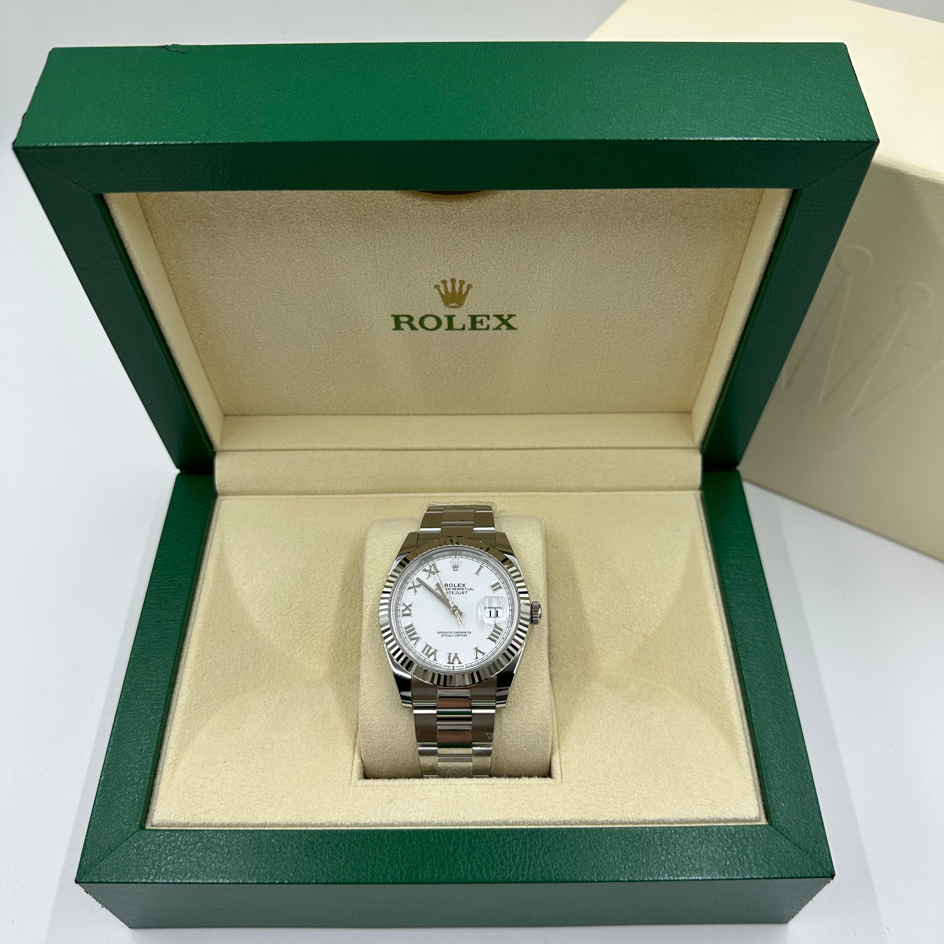 Rolex Datejust 41 126334 Weiße römische Auster 2025