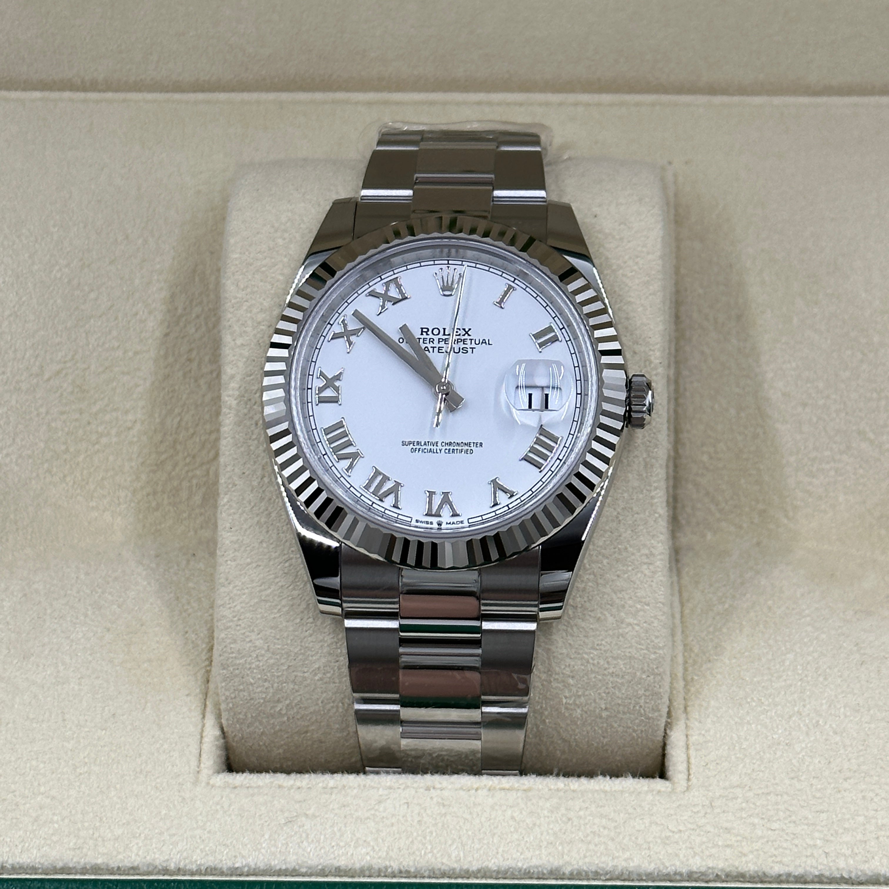 Rolex Datejust 41 126334 Weiße römische Auster 2025