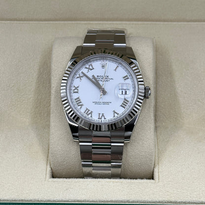 Rolex Datejust 41 126334 Weiße römische Auster 2025