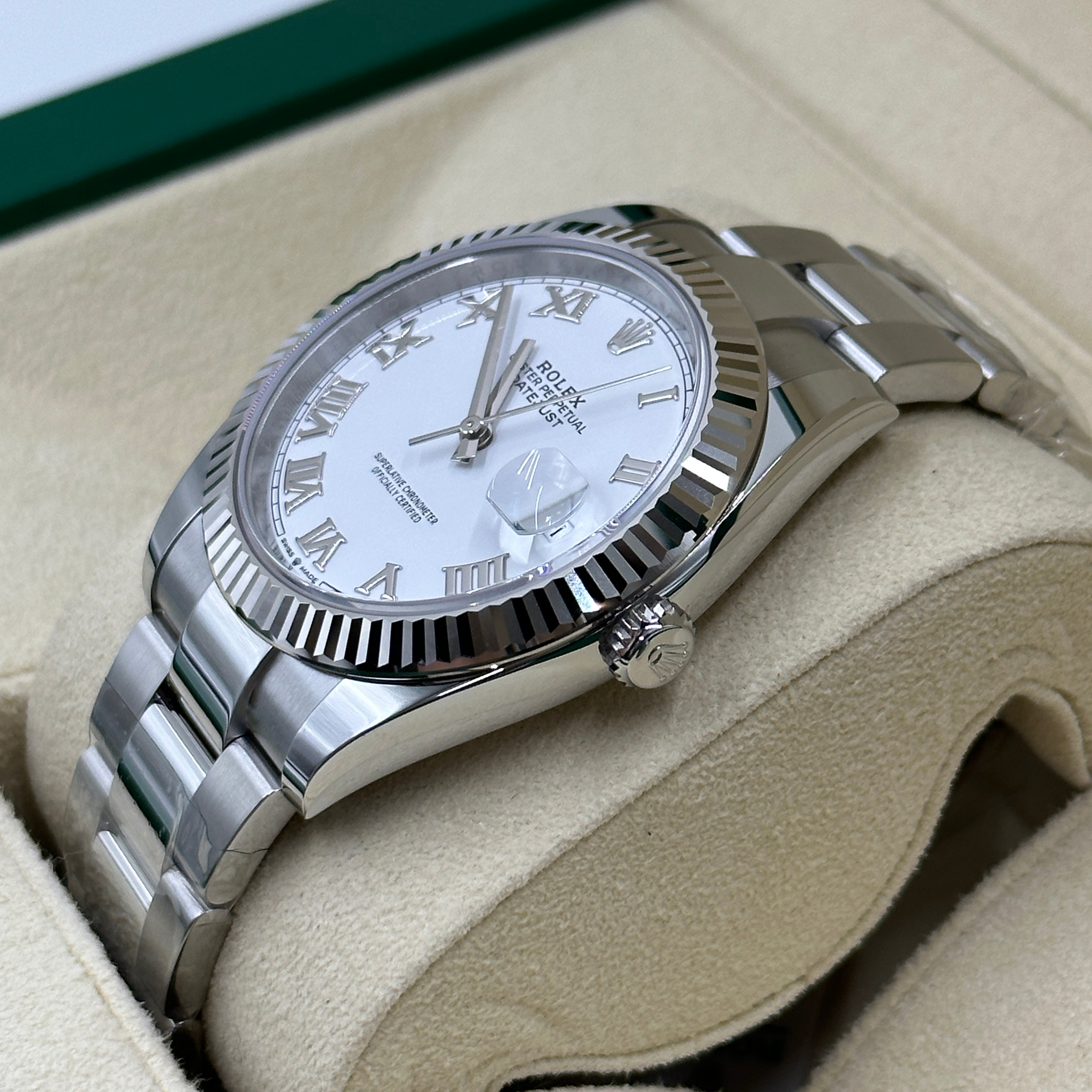 Rolex Datejust 41 126334 Weiße römische Auster 2025