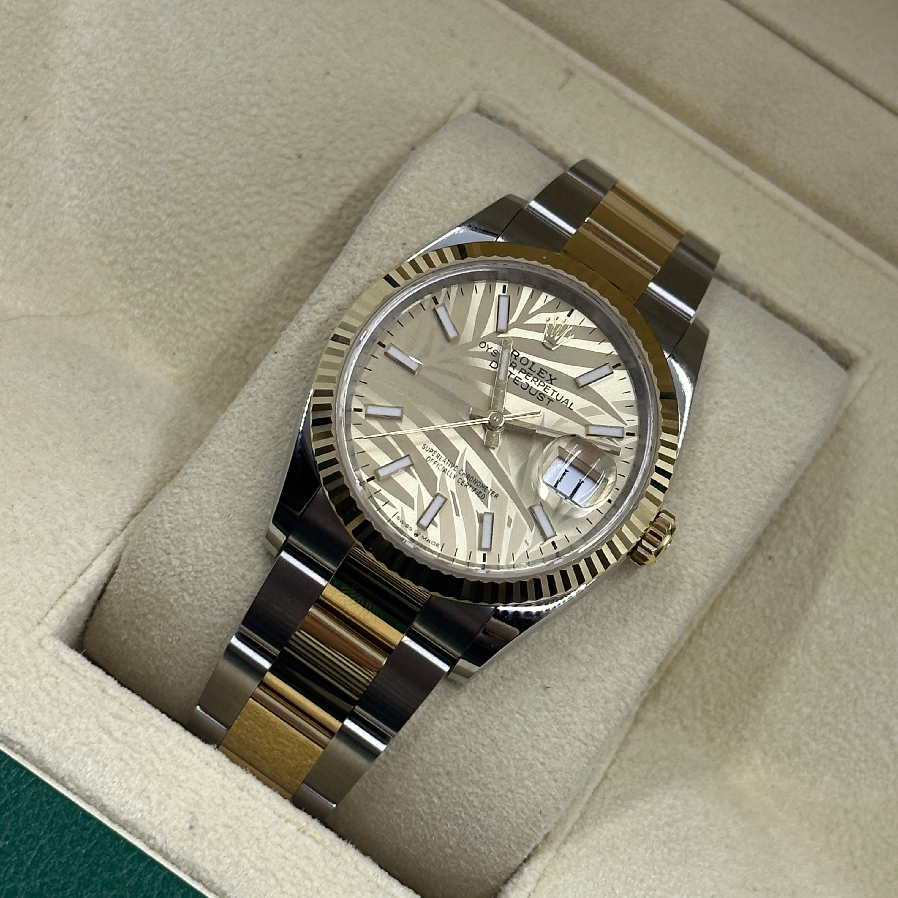 Rolex Datejust 36 126233 Champ Palm Oyster 2024