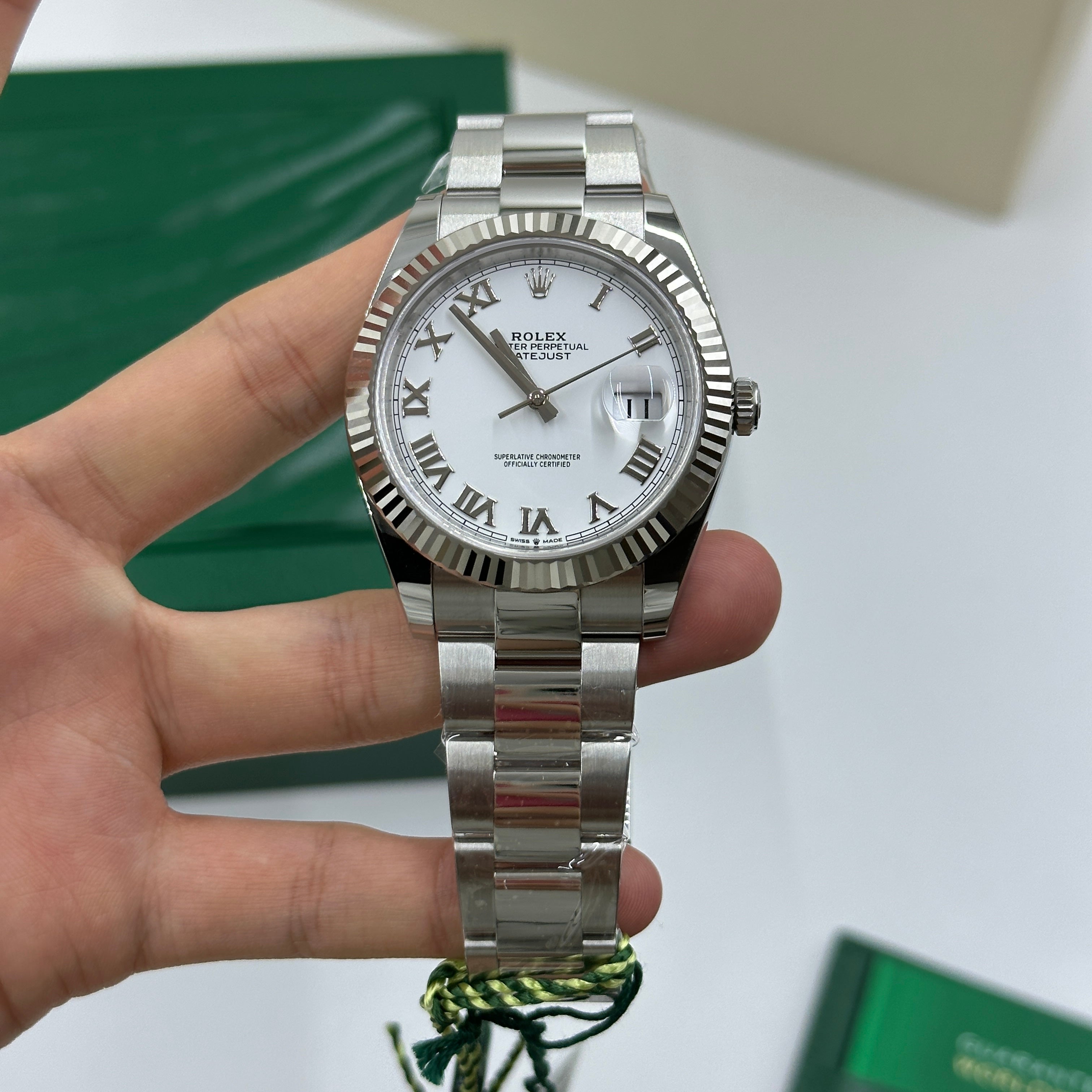 Rolex Datejust 41 126334 Weiße römische Auster 2025