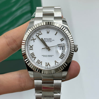 Rolex Datejust 41 126334 Weiße römische Auster 2025